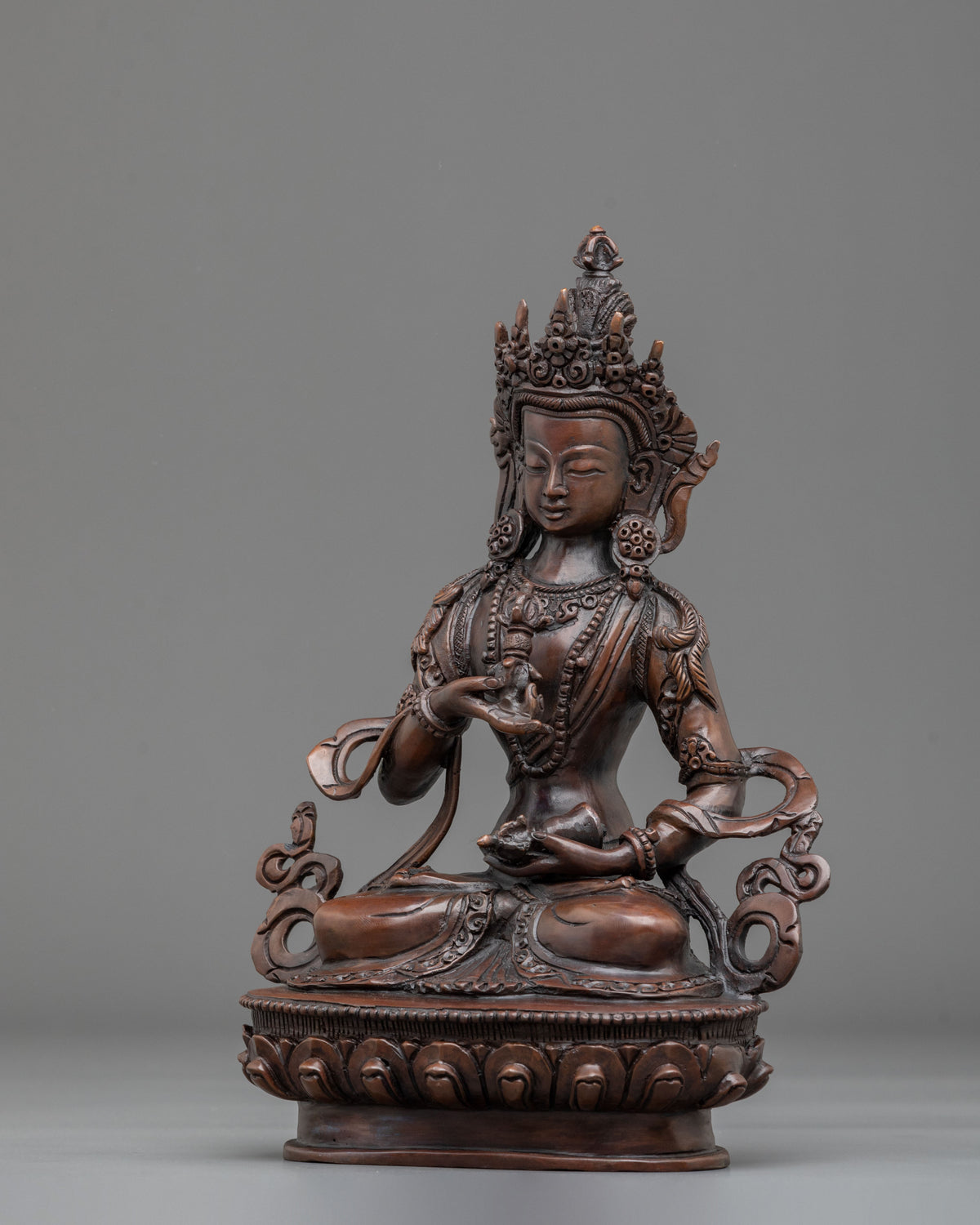 Handmade Vajrasattva Oxidized Sculpture | Tibetan Deity