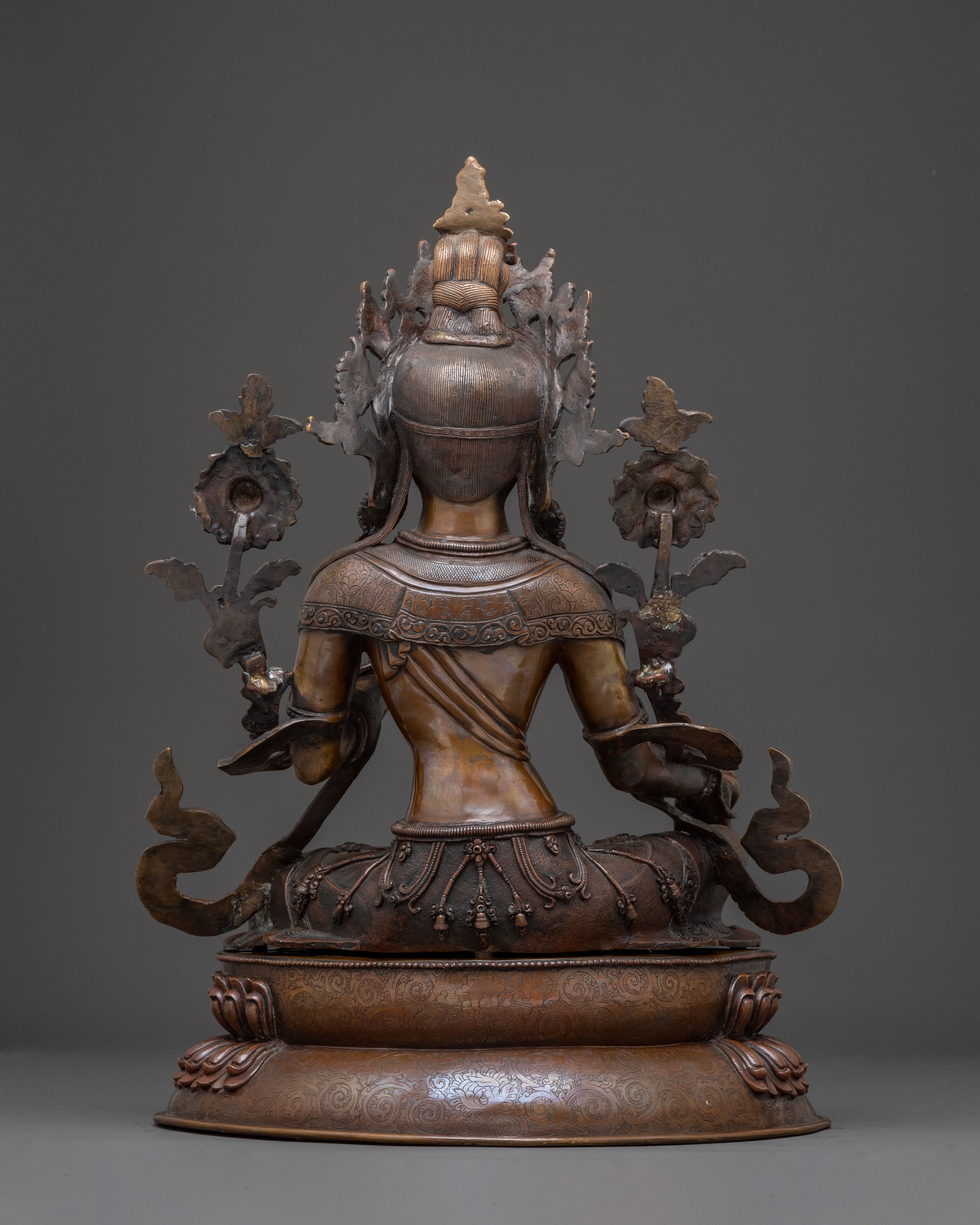Compassion Green Tara Statue | Altar Decor