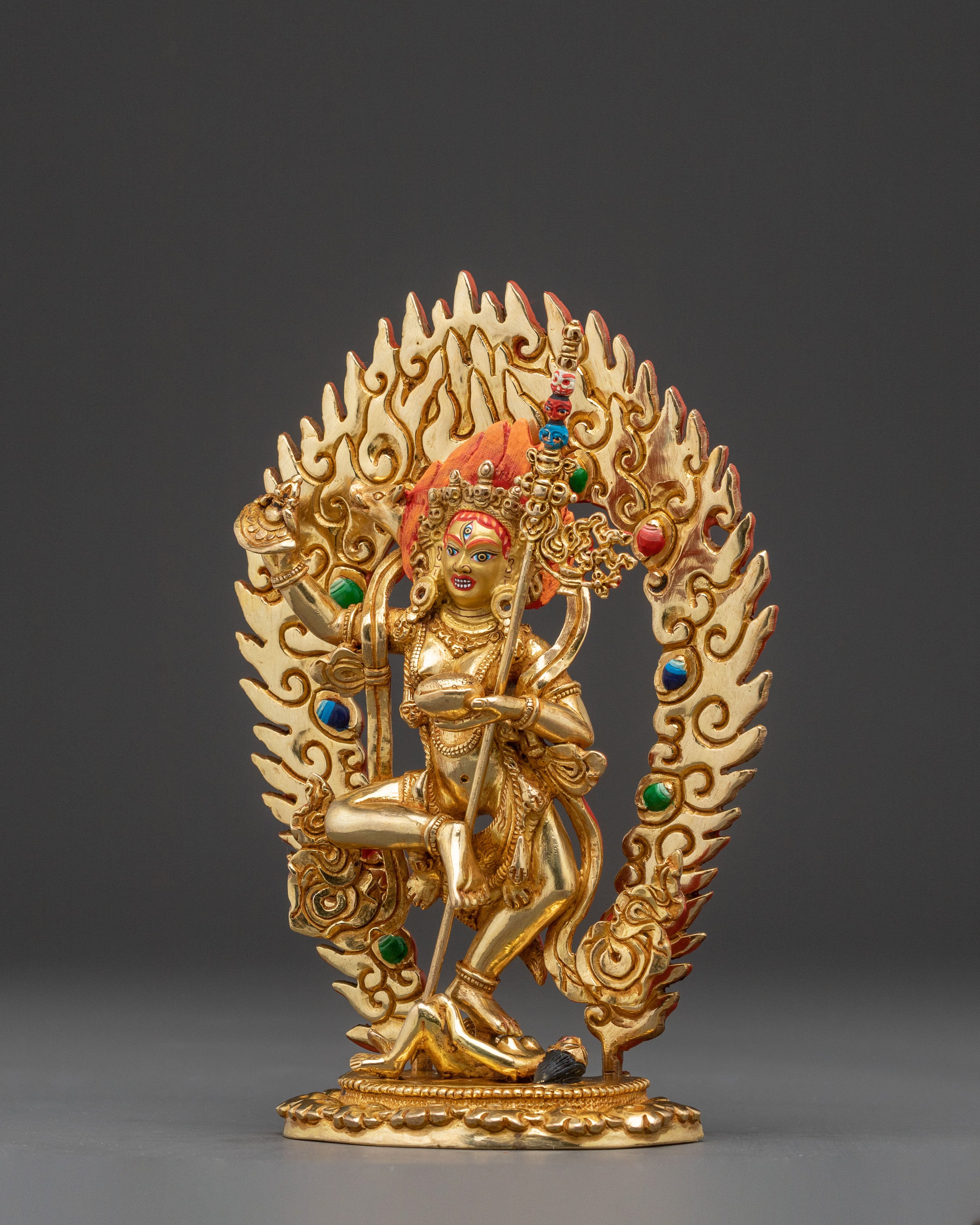 Dorje Phagmo Handcrafted Statue | 24K Gold Gilded Copper Statue