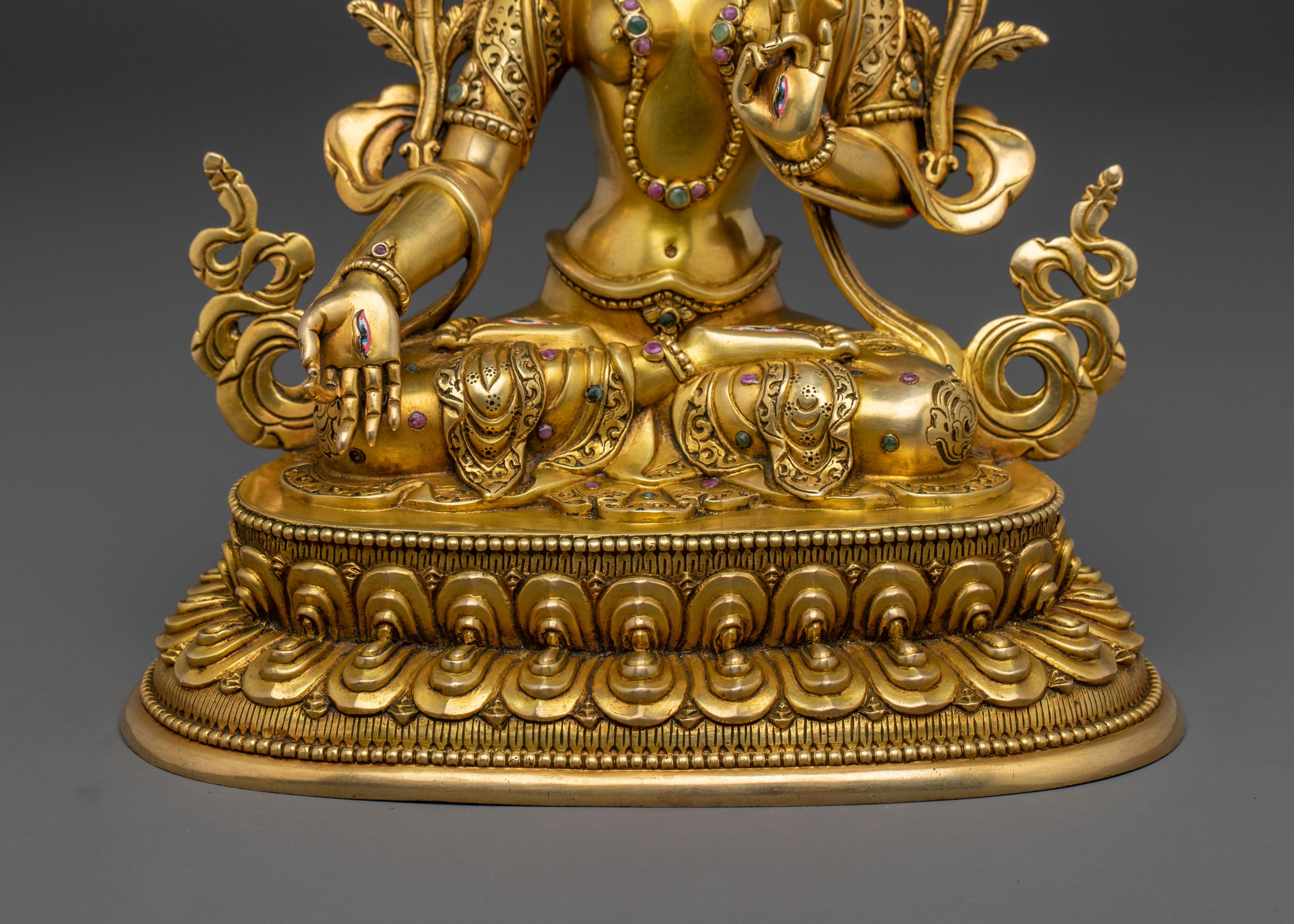 Handcrafted White Tara Statue | Sacred Buddhist Idol