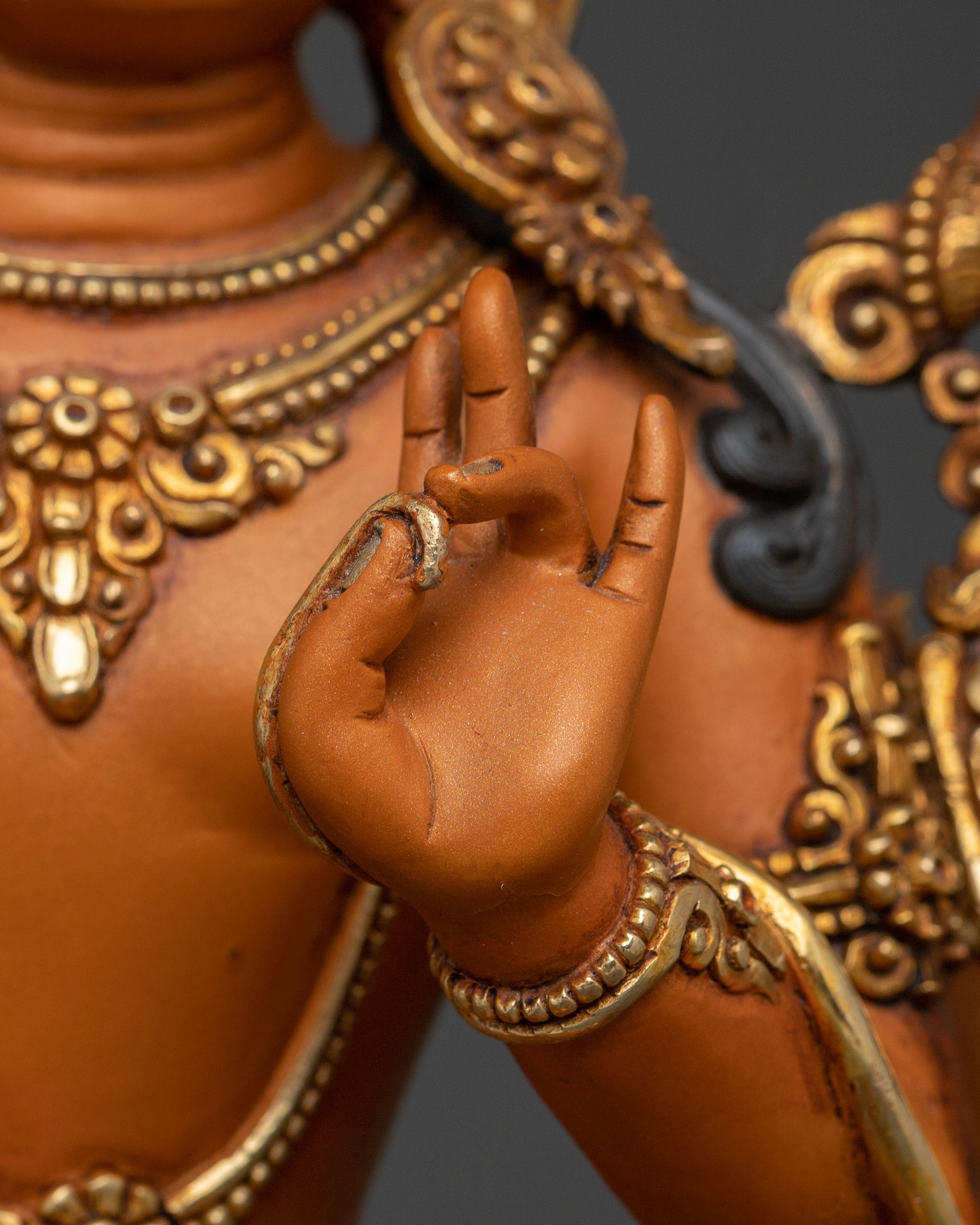 Handcrafted Maha Manjushri Statue: Divine Form