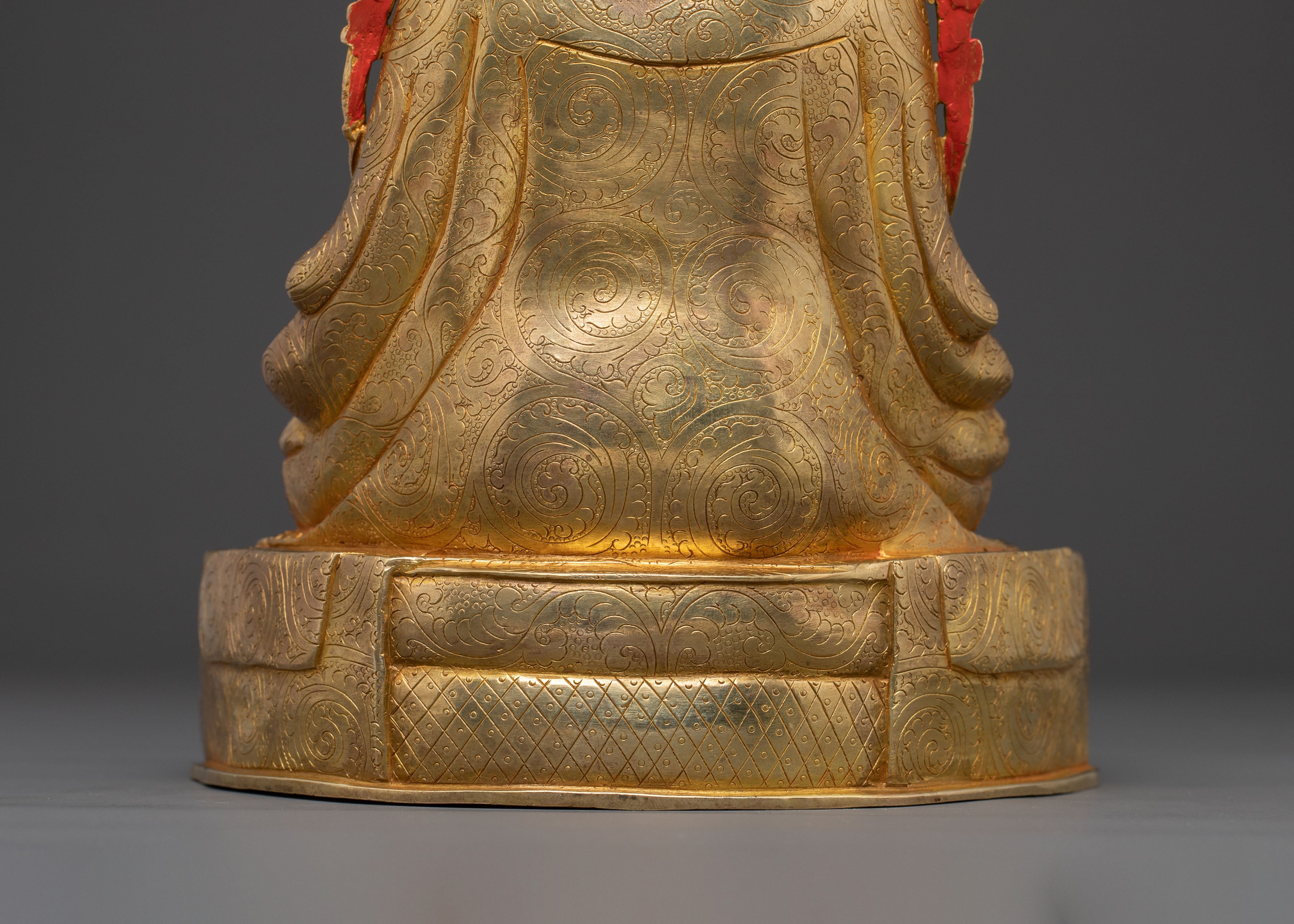 16th Karmapa Spiritual Statue – 24K Gold Gilded Copper