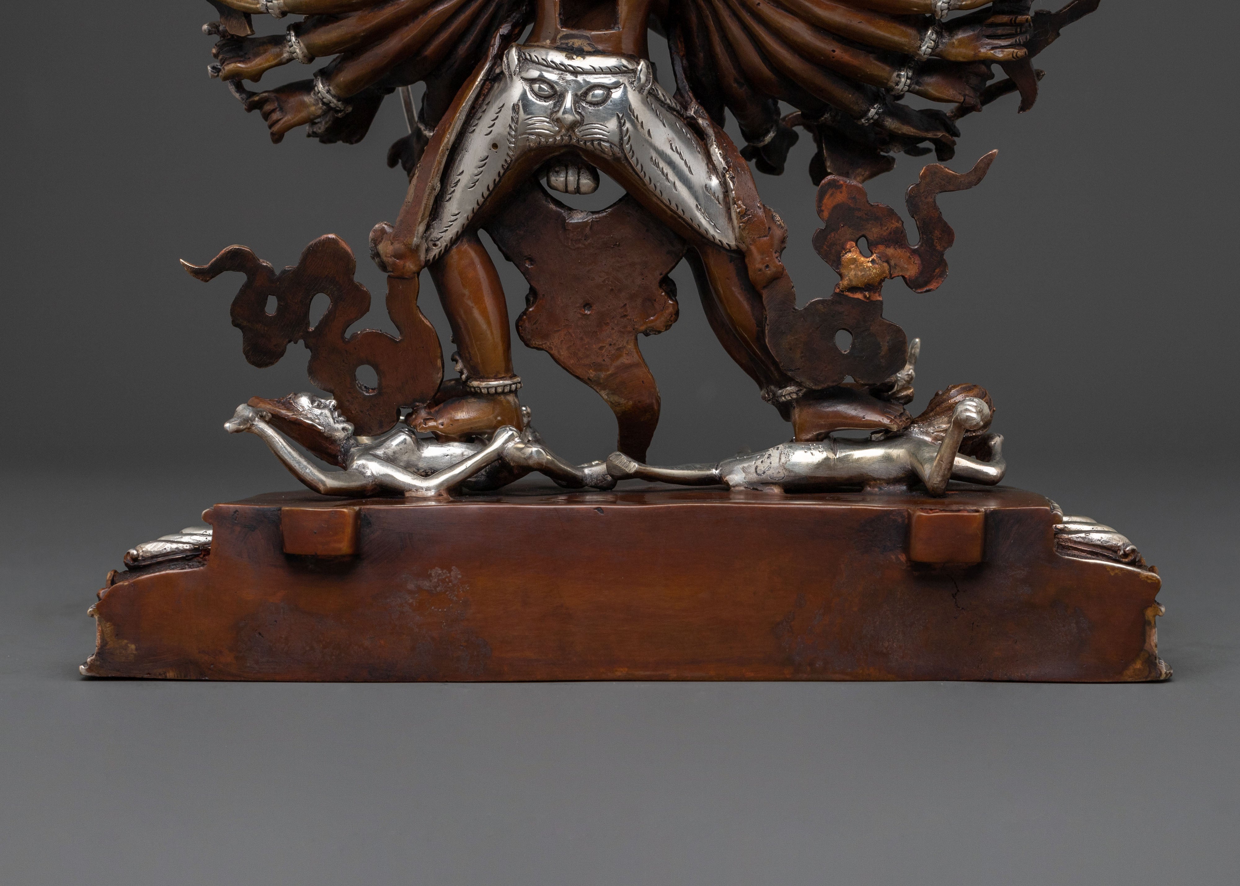 Kalachakra Spiritual Sculpture | Oxidized Copper Figure
