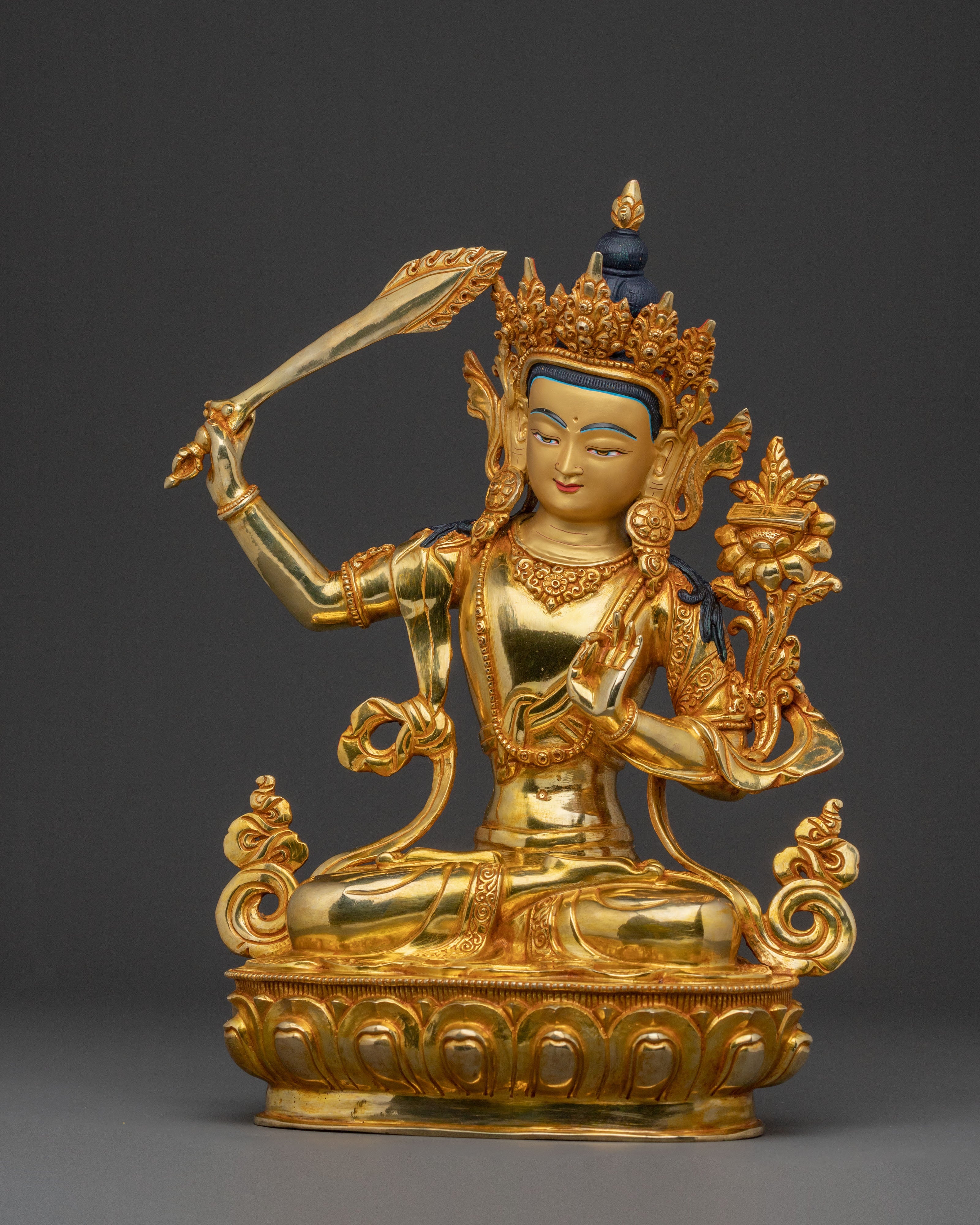 Manjushri Sacred Buddhist Statue | Spiritual Decor