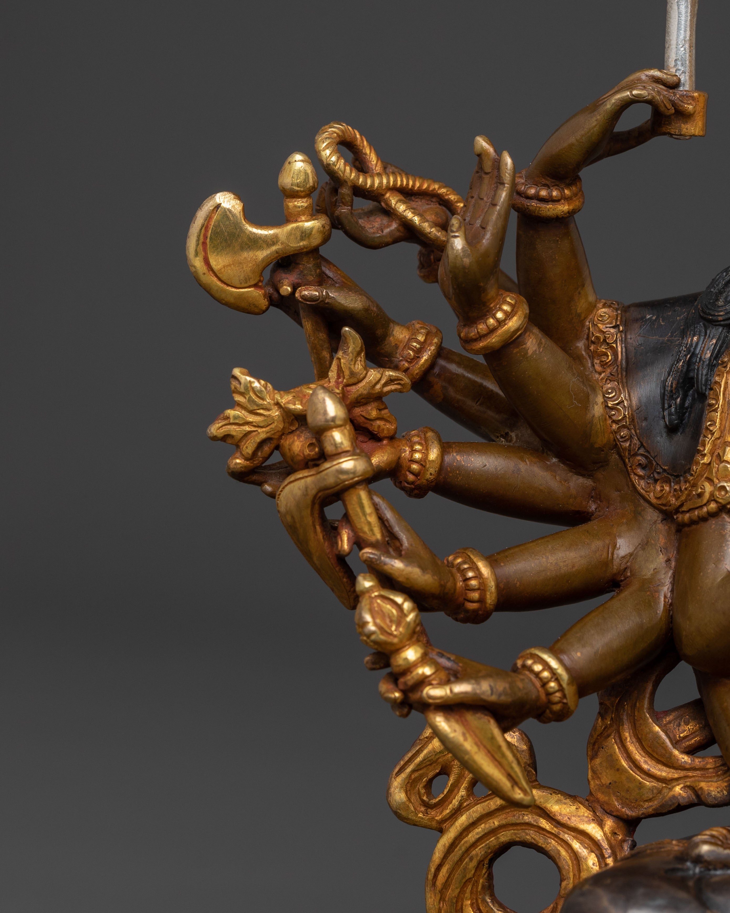 Chundi Spiritual Statue | Oxidized Copper Figure