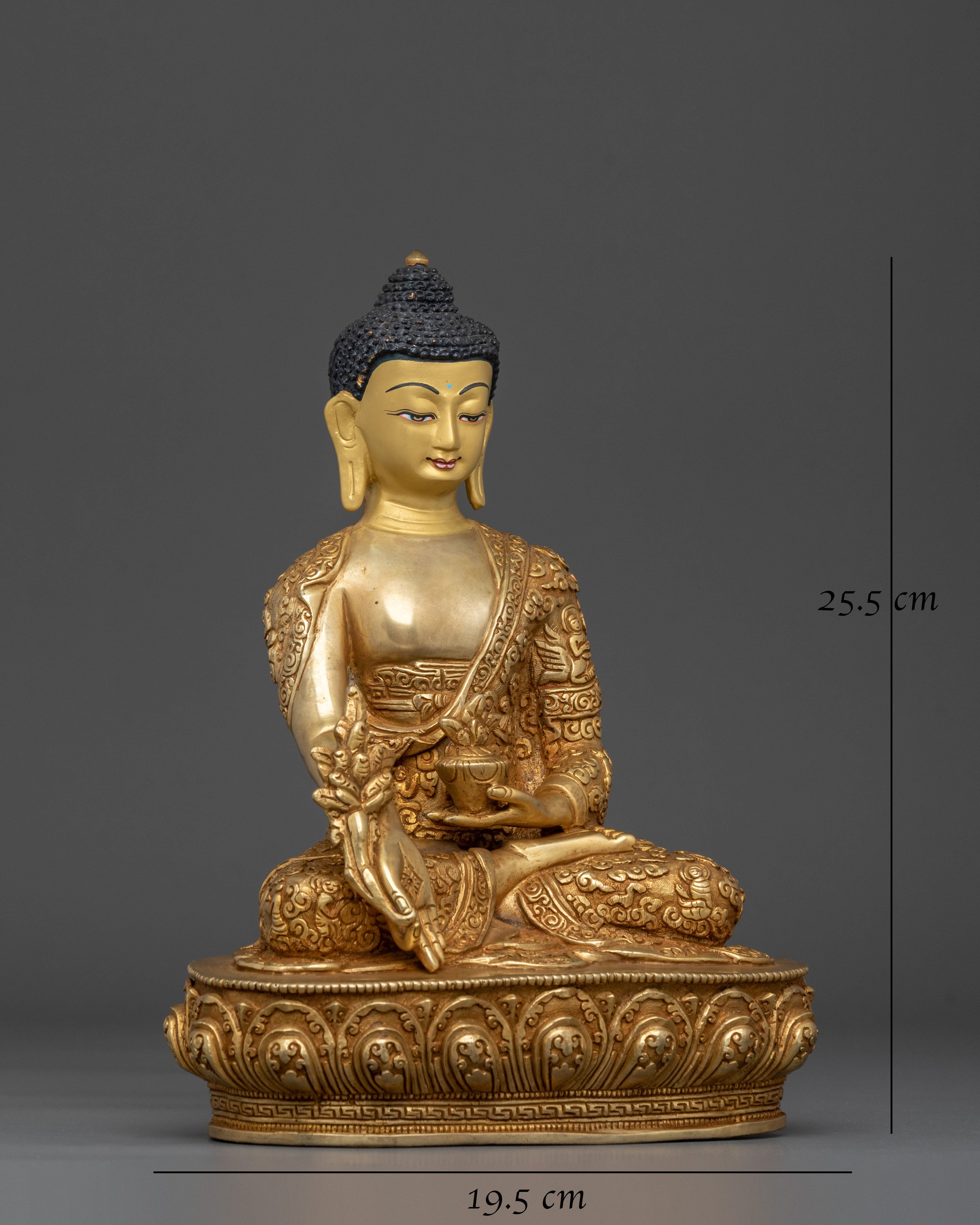 Handmade Medicine Buddha Statue | Healing Deity