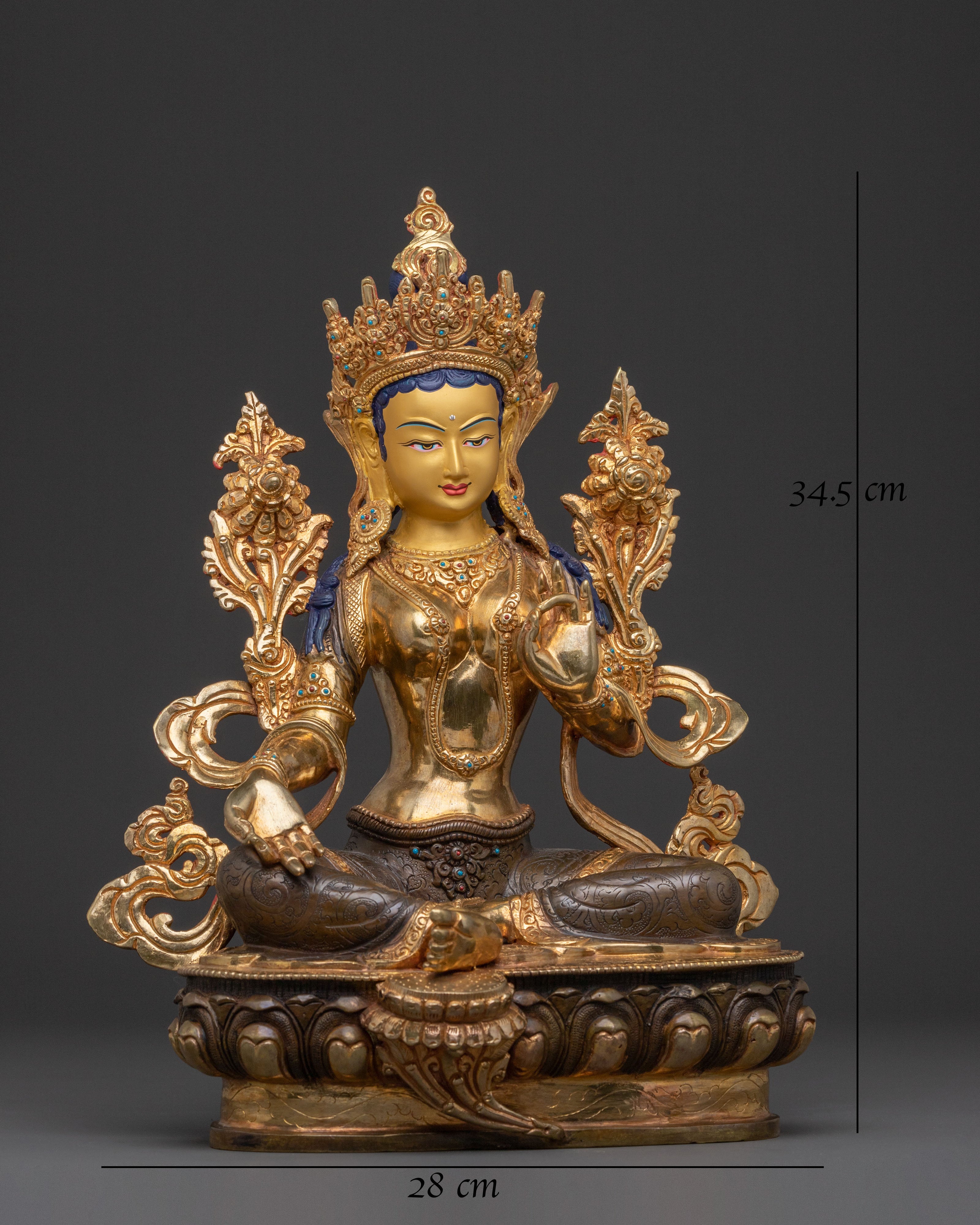 Green Tara Divine Statue | Swift Compassion Figure