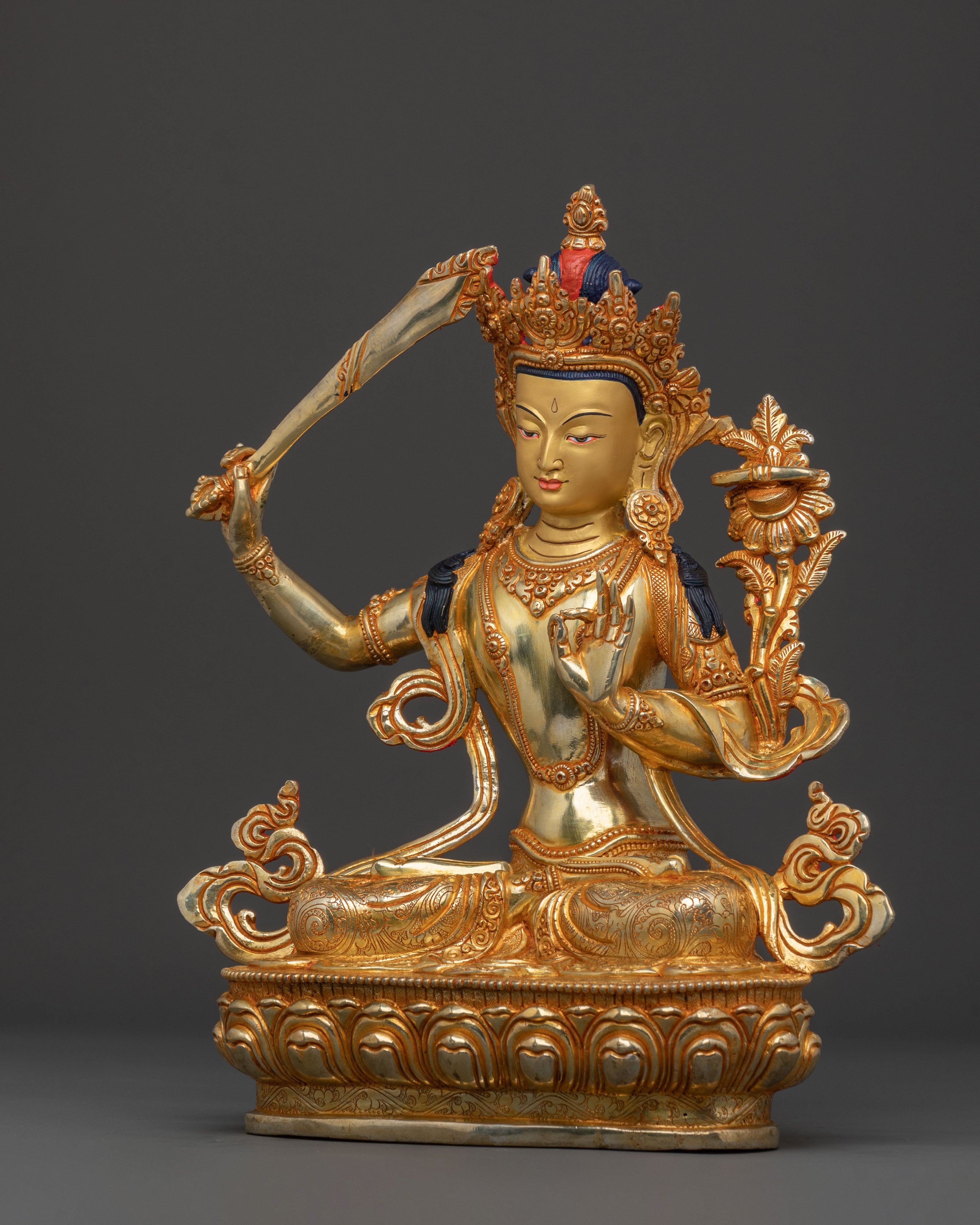 Majestic Manjushri Statue | Idol of Knowledge