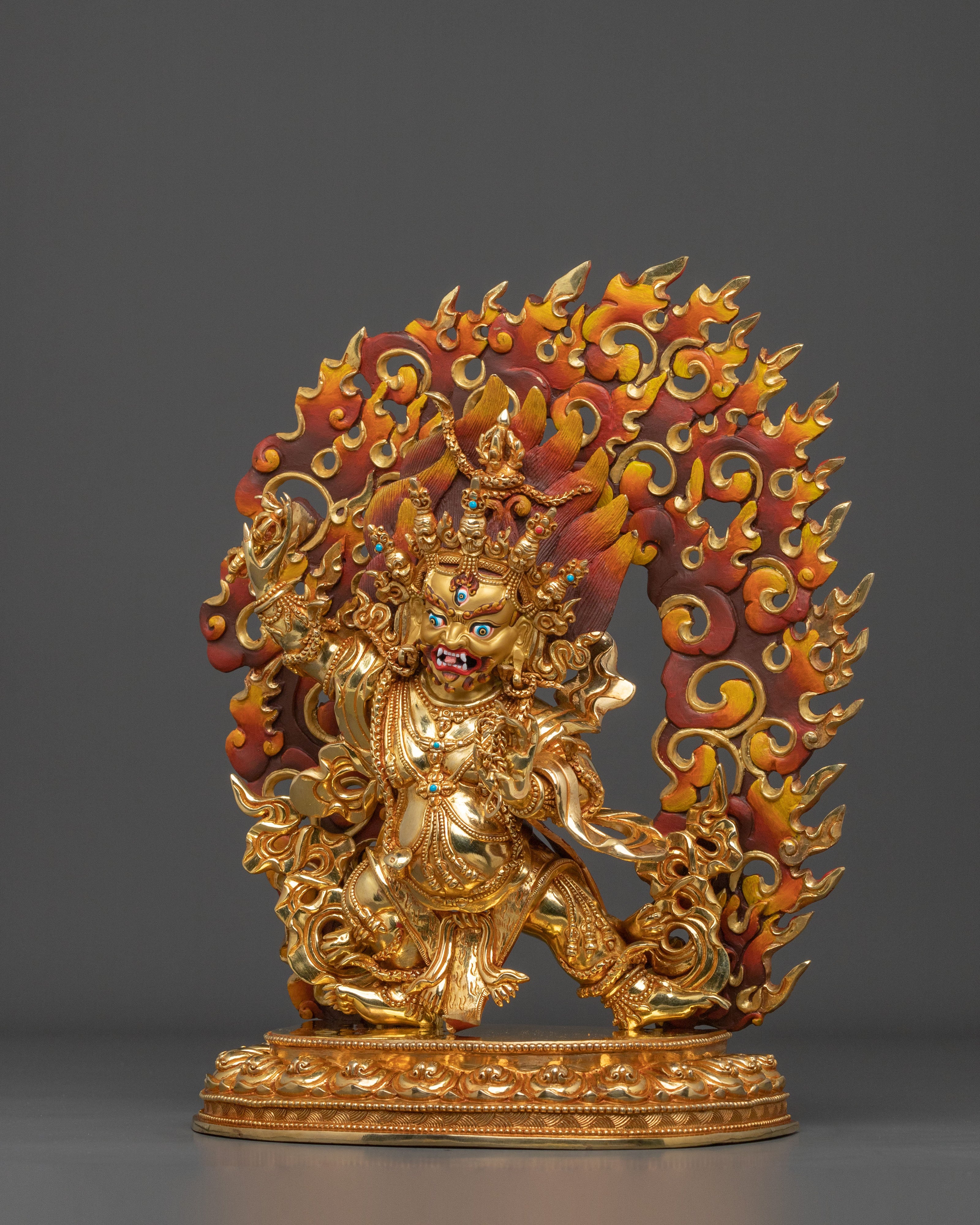 Handcrafted Vajrapani Figurine | Tibetan Buddhist Protector Deity Statue