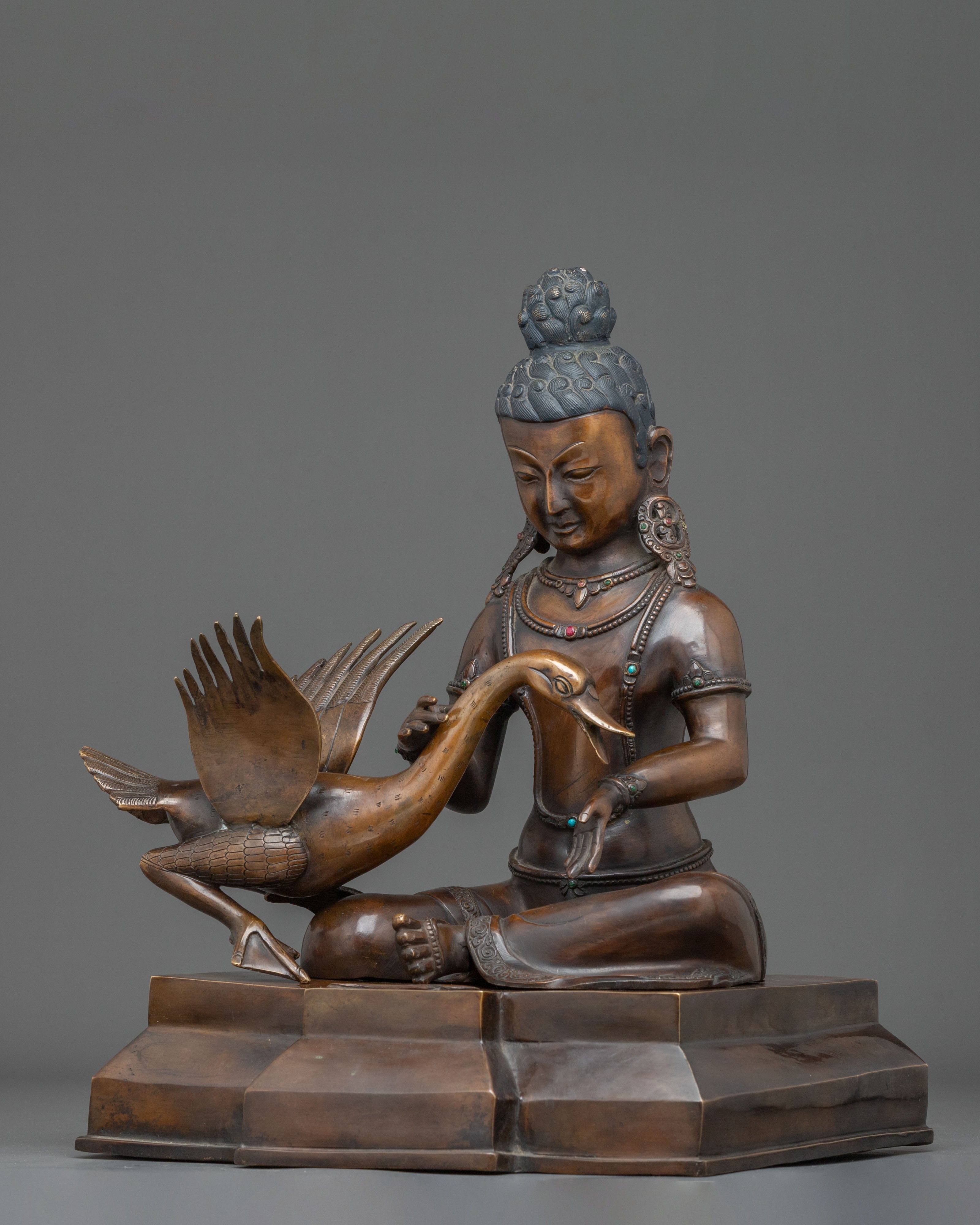 Buddhist Siddhartha Gautama Statue | Oxidized Copper Statue