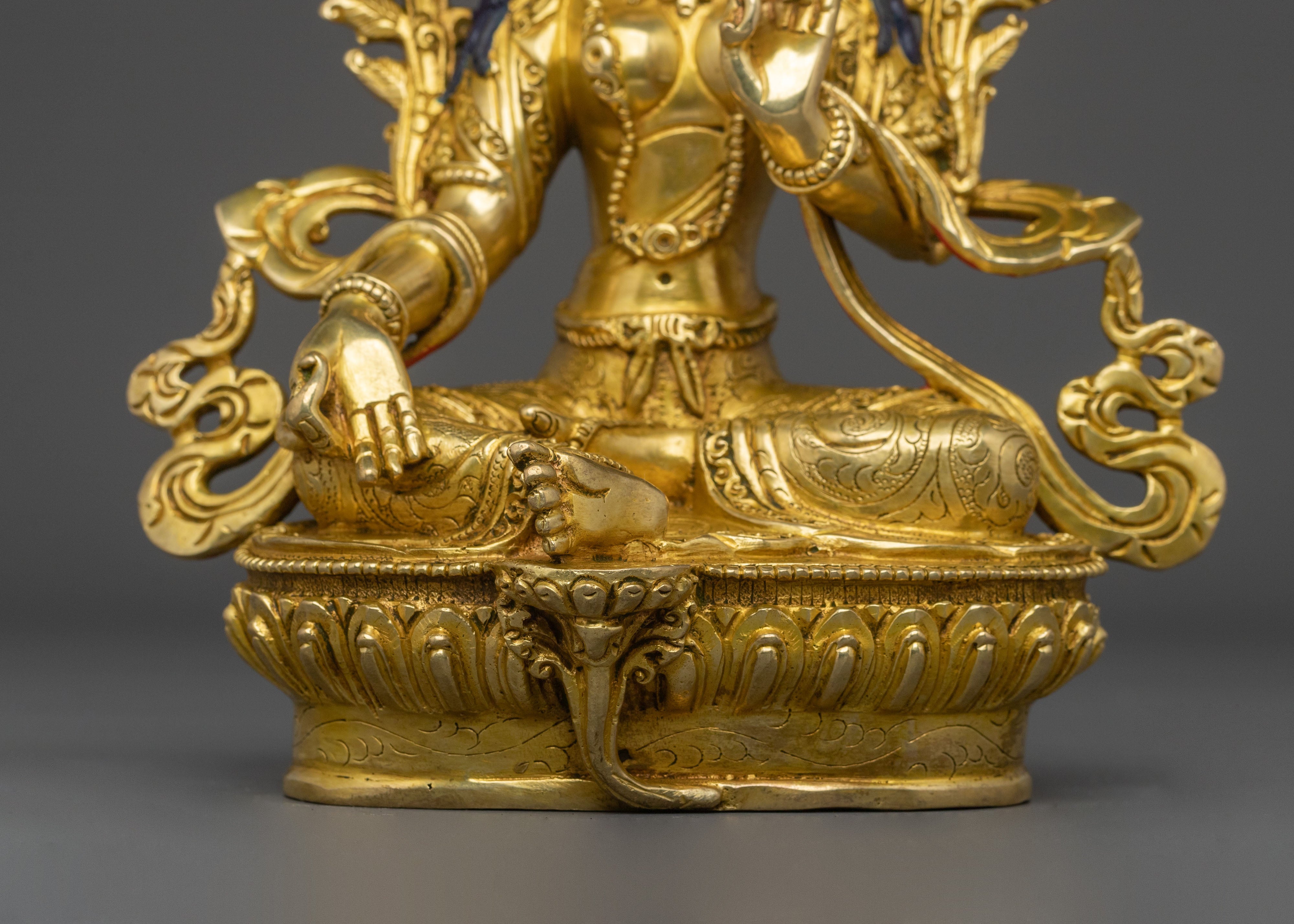 Handcrafted Green Tara Statue | Compassionate Mother