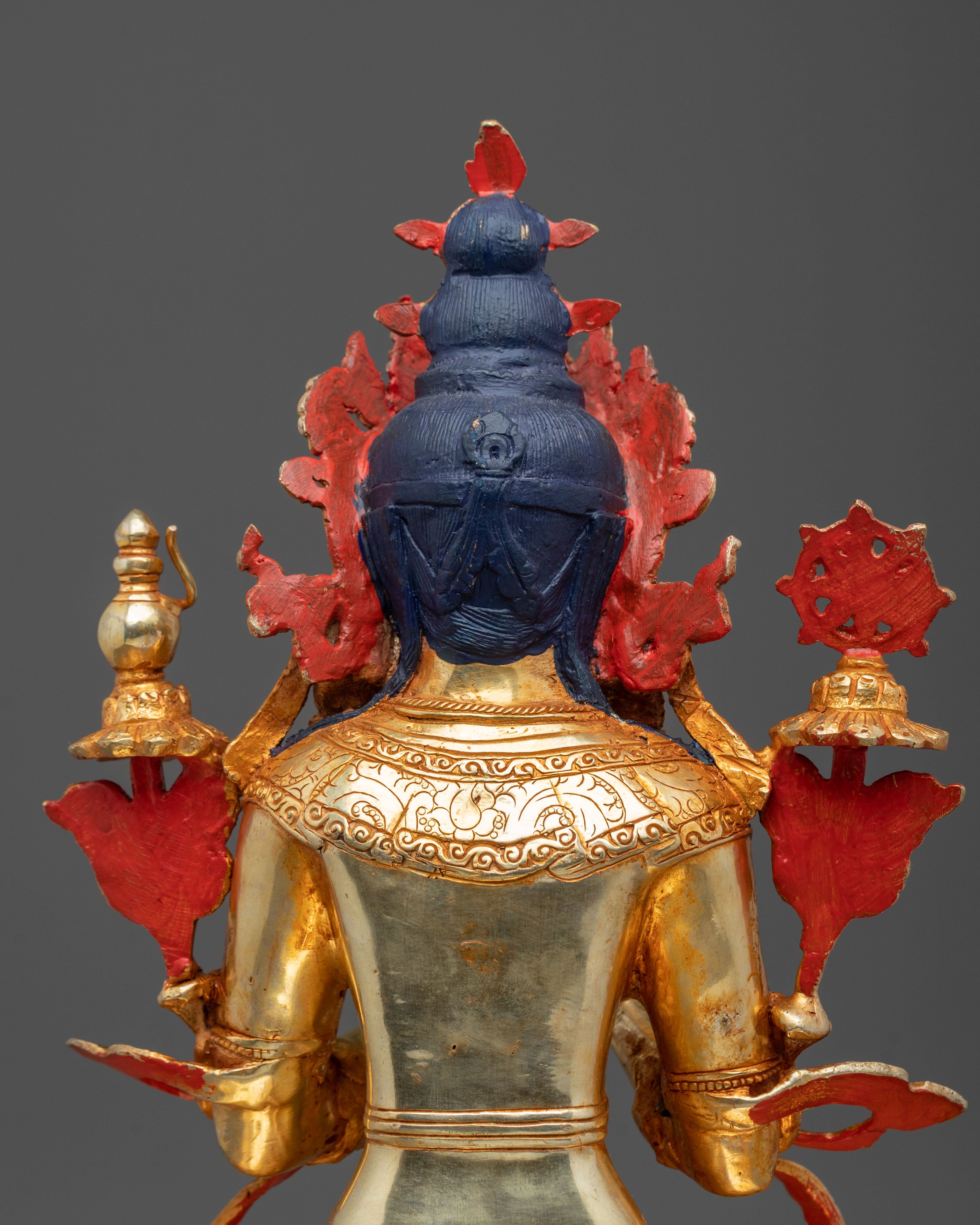 Maitreya Buddha Statue | Handcrafted 24K Gold Gilded