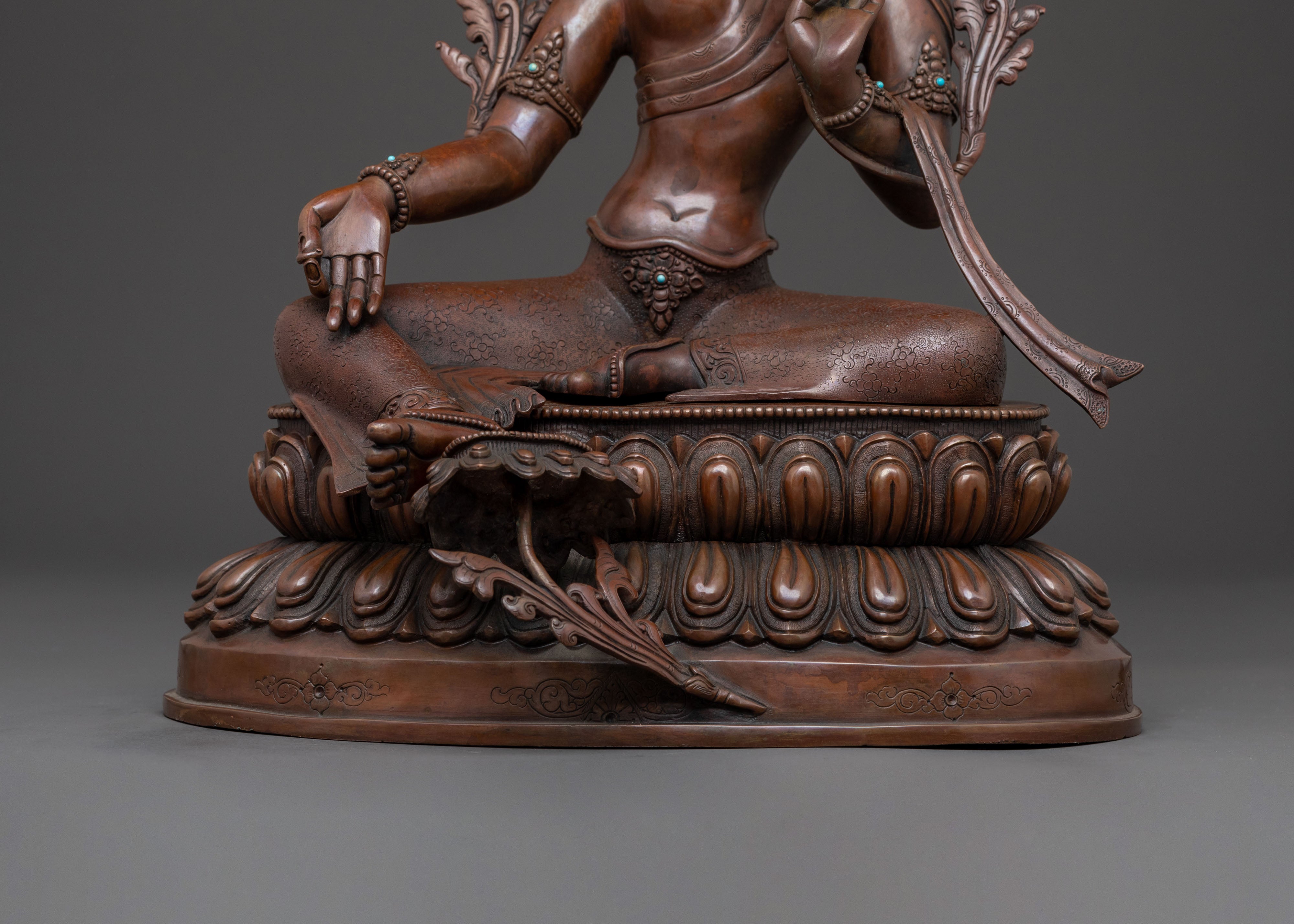 Green Tara Protection Statue | Meditation Decor