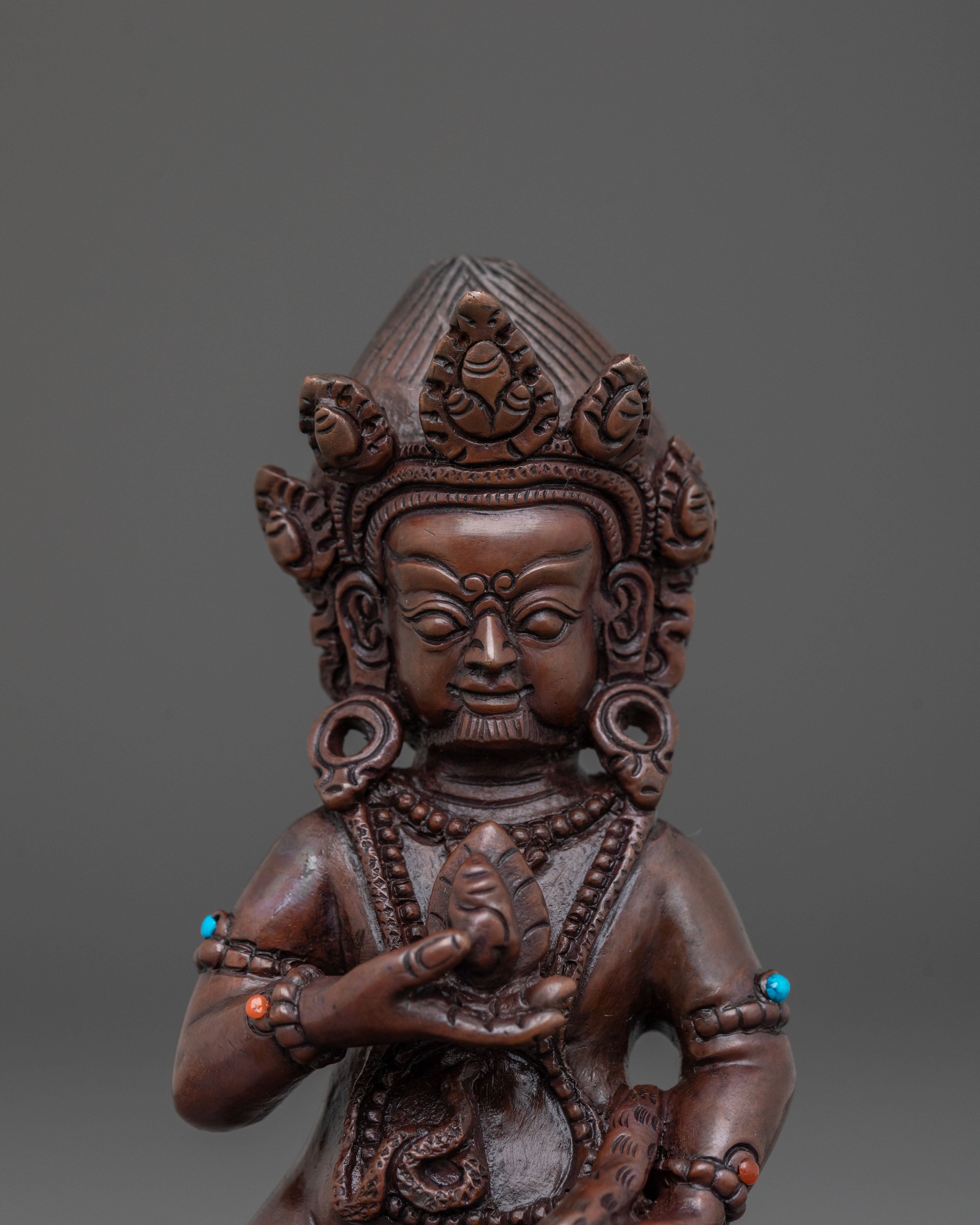 Handmade Black Dzambhala Sculpture | Home Decor