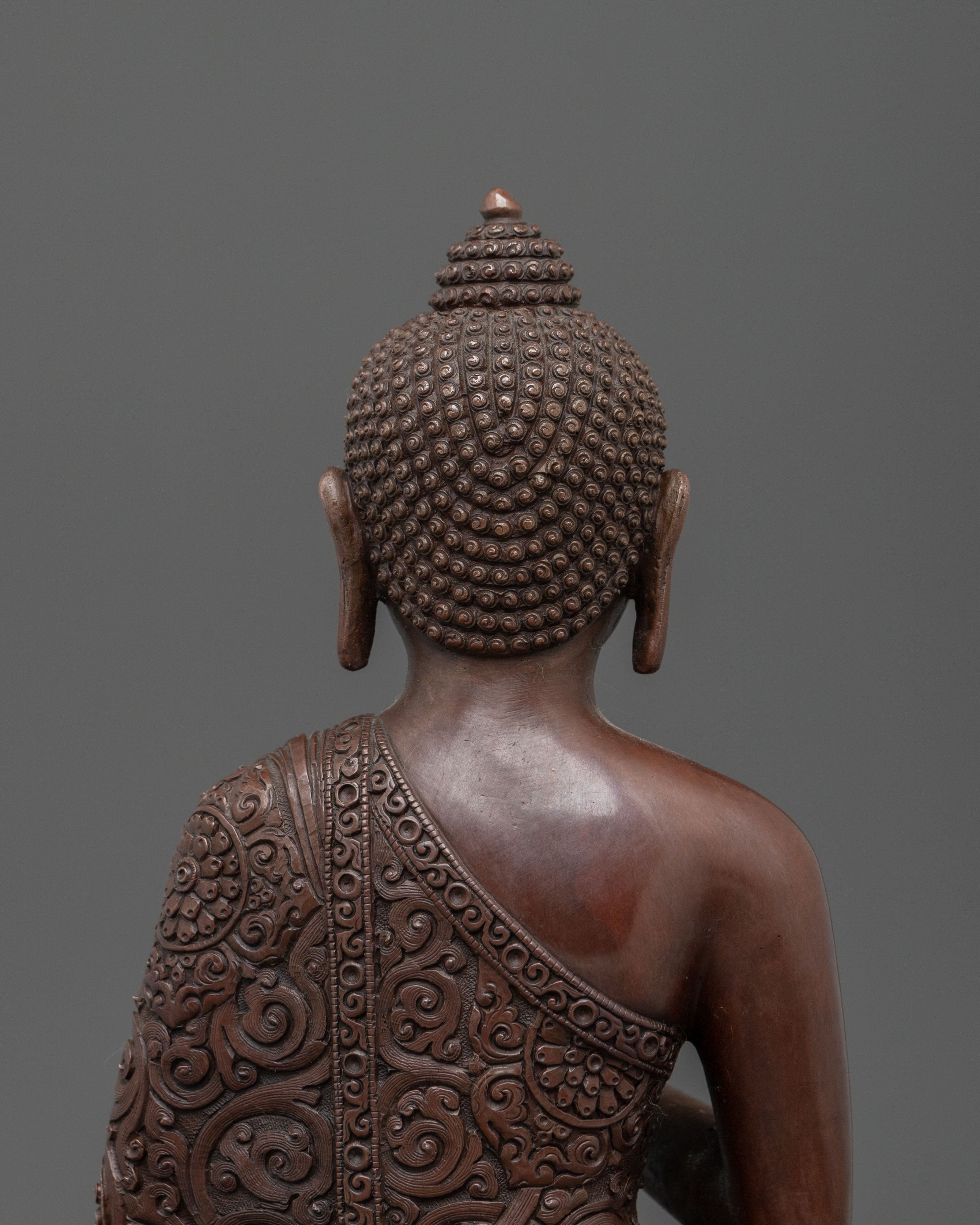 Amoghasiddhi Sculpture | Green Dhyani Buddha