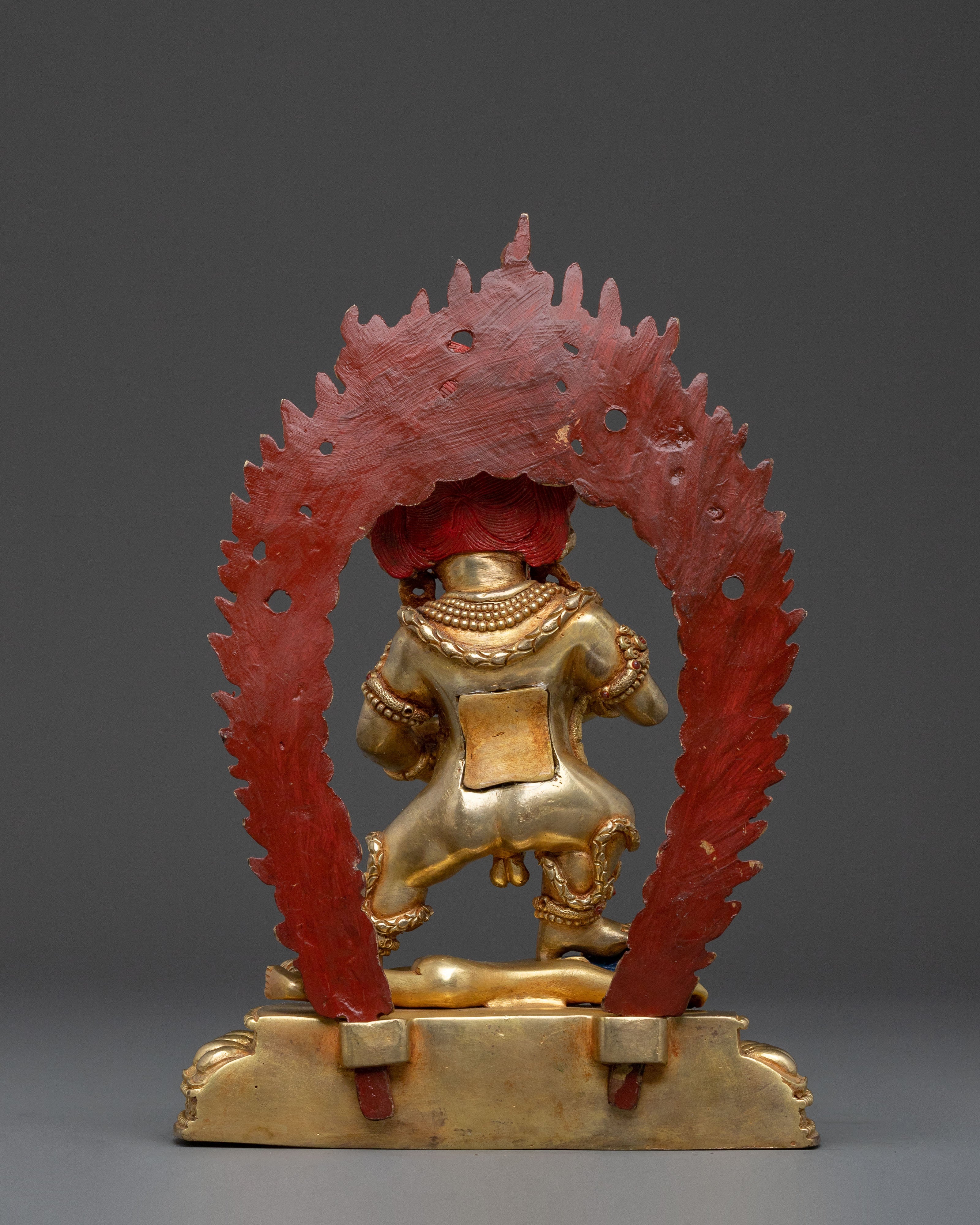 Black Dzambhala Abundance Protector Statue