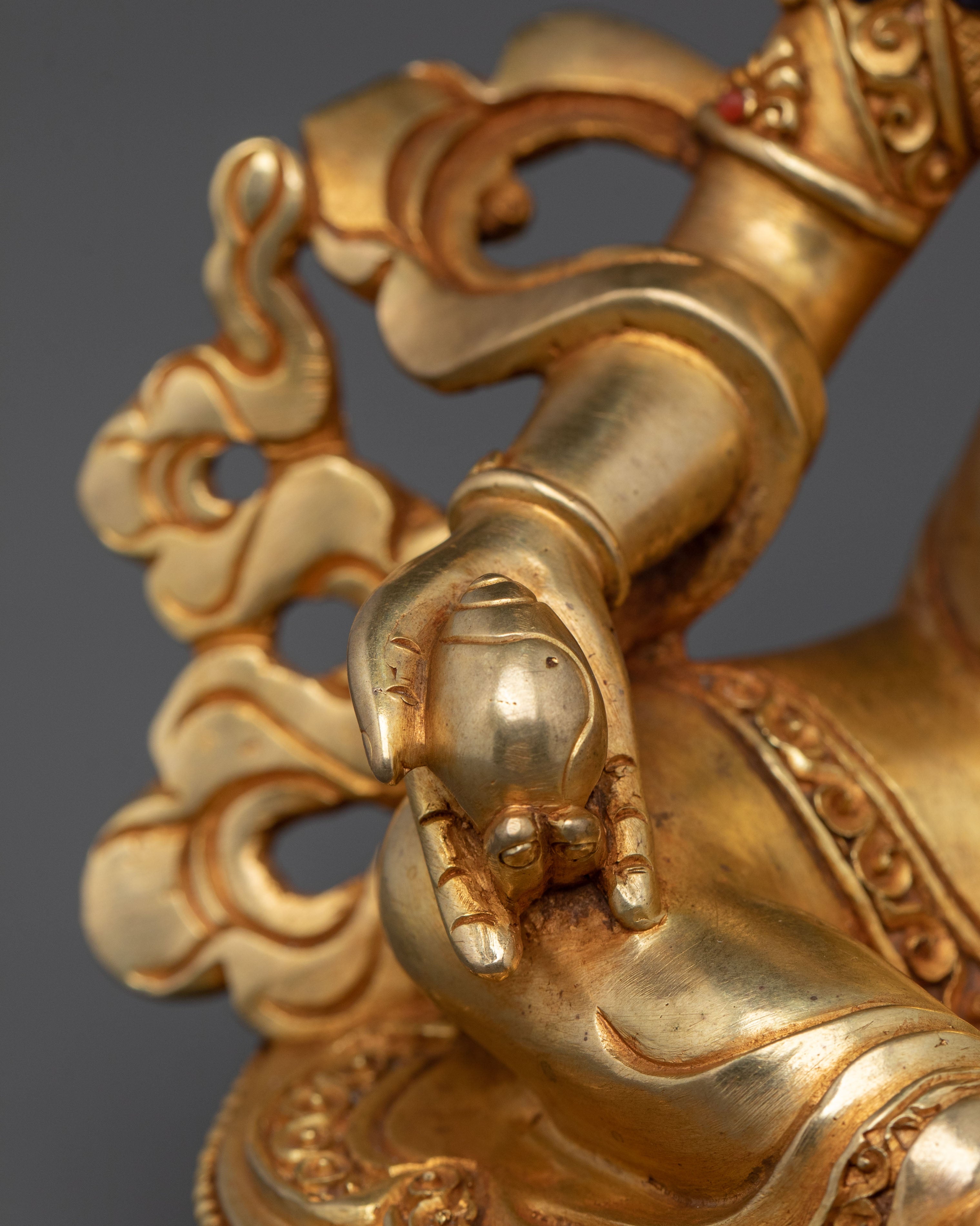 Guardians of Wealth and Prosperity Dzambhala | 24K Gold Gilded Sculpture