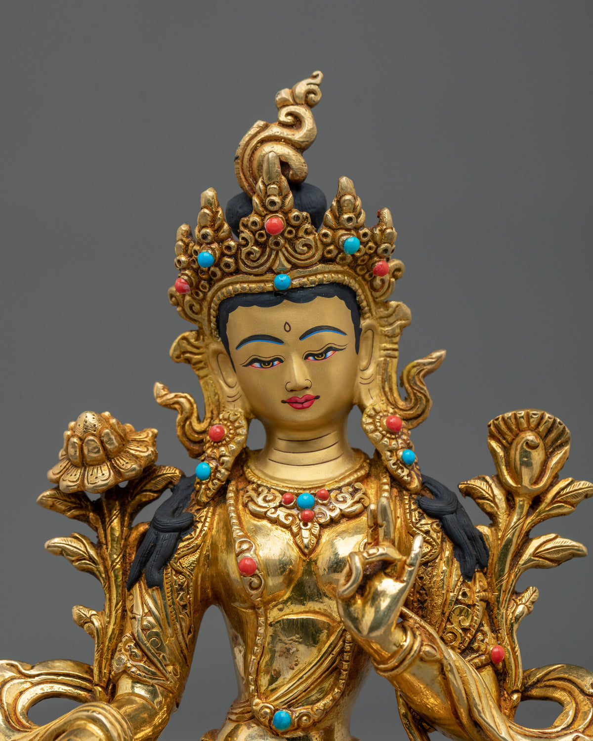 Green Tara Statue | Tibetan Buddhist Goddess Sculpture