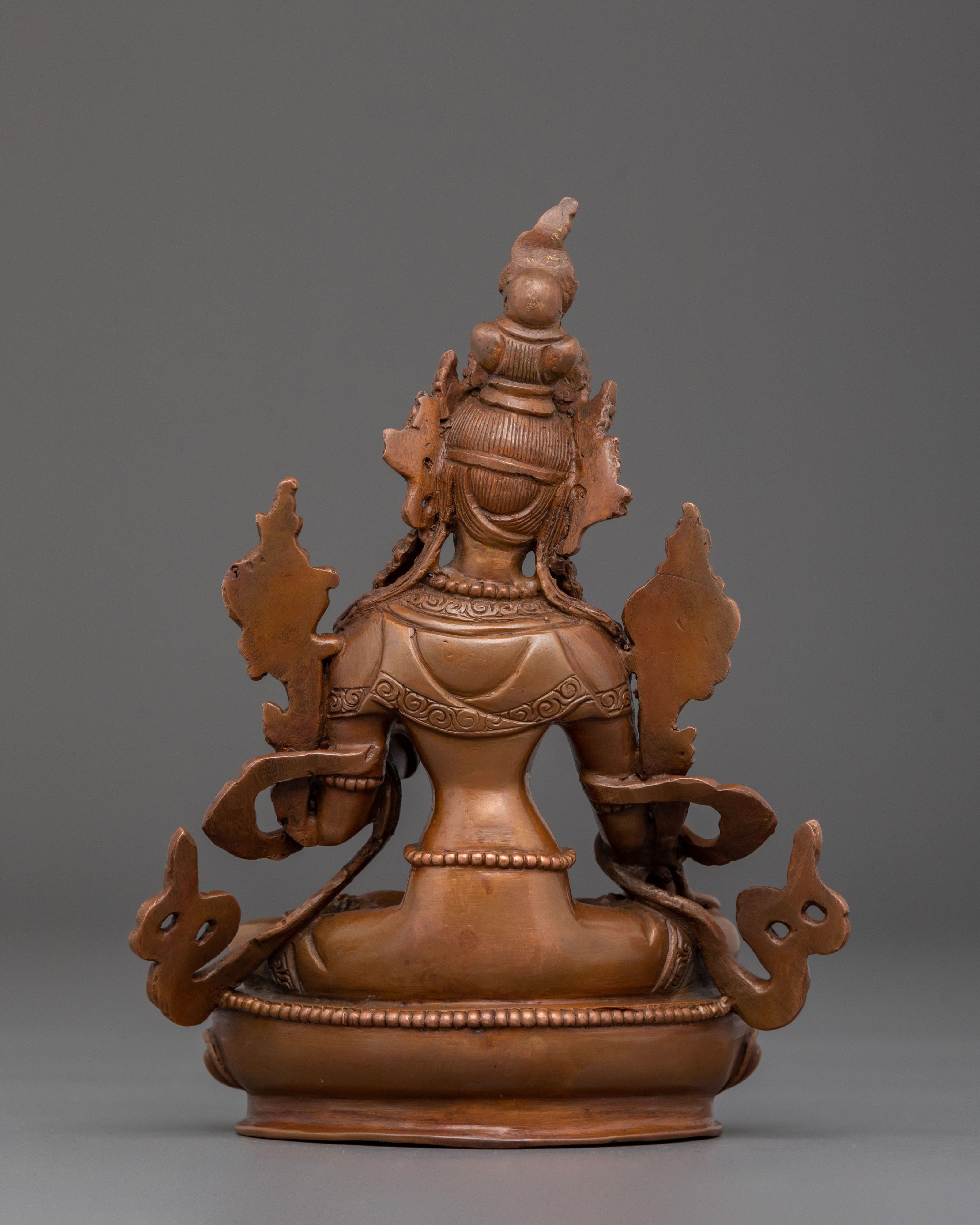 White Tara Statue | Oxidized Copper Serenity