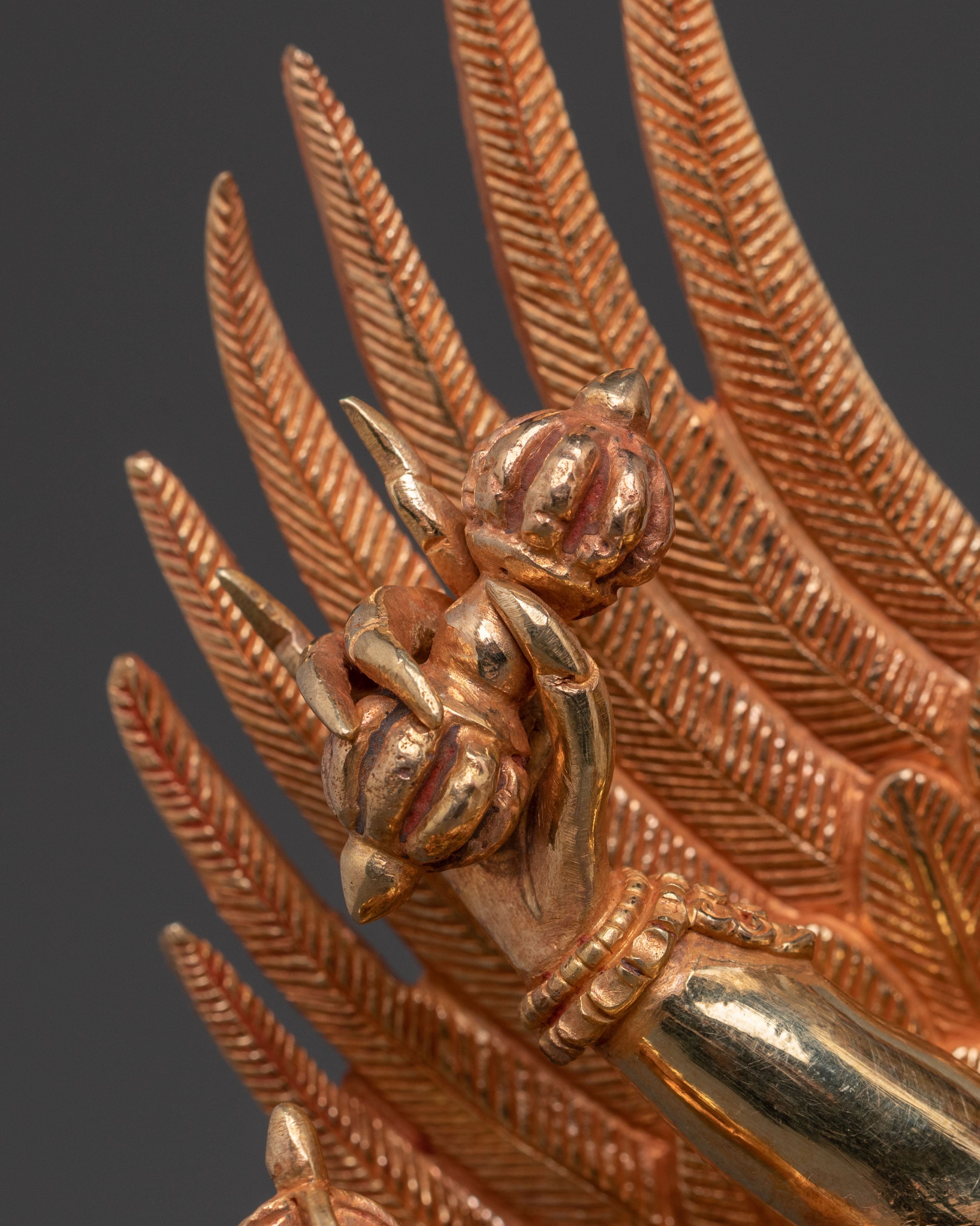Vajrakilaya Statue – Handcrafted 24K Gold Gilded