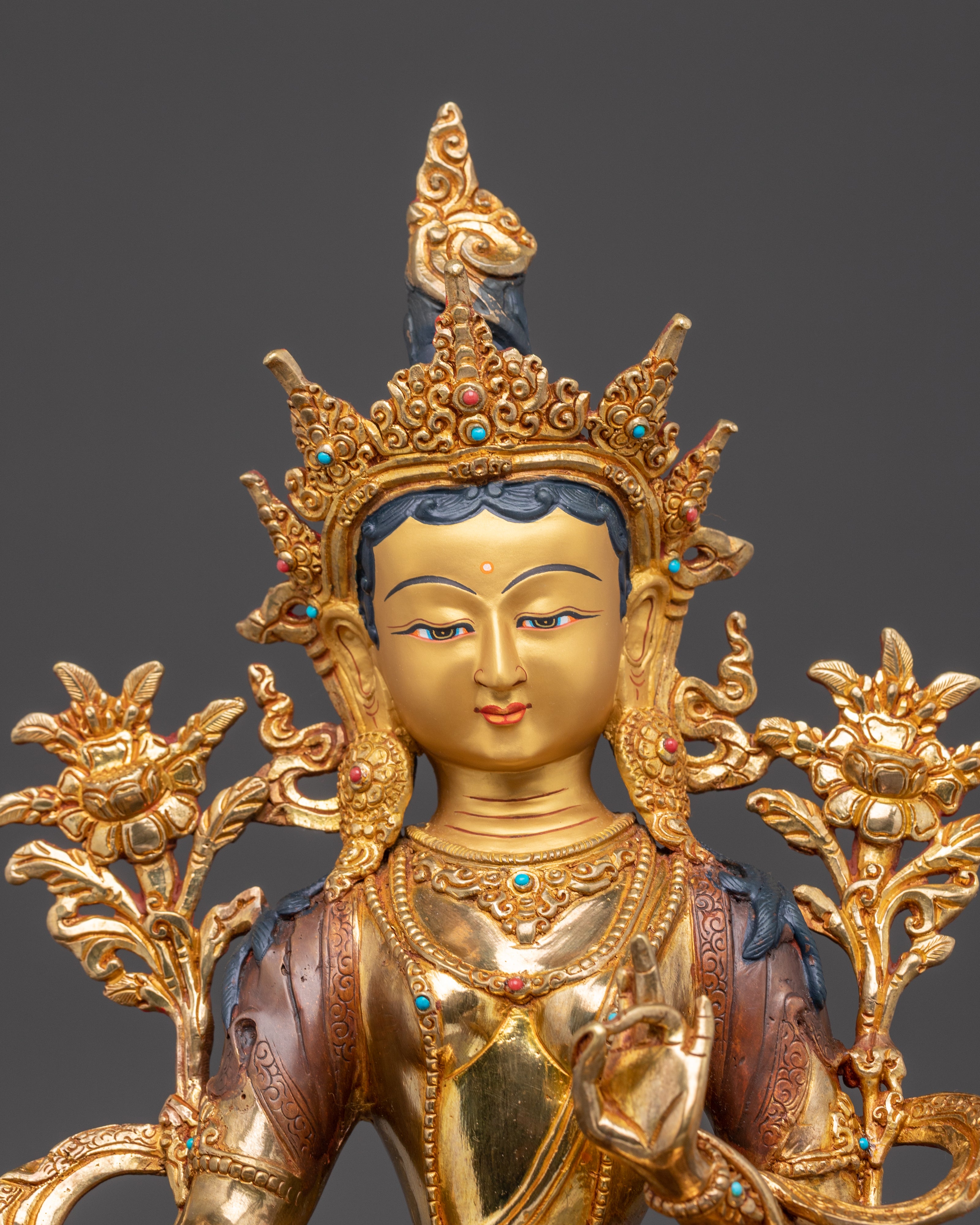 Green Tara Statue, Mother of Compassion and Love | Tibetan Sculpture