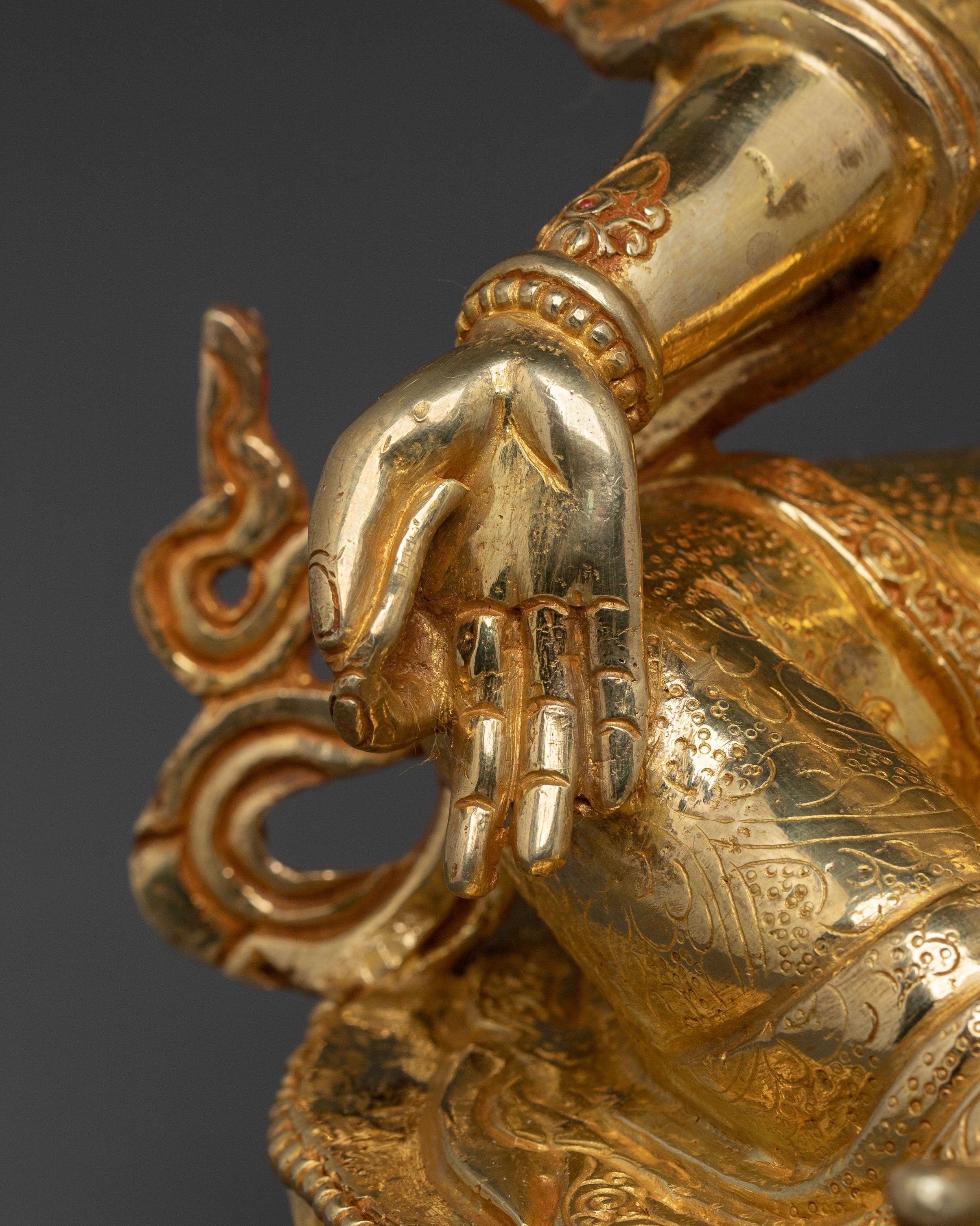 Handcrafted Green Tara Compassion Goddess Statue