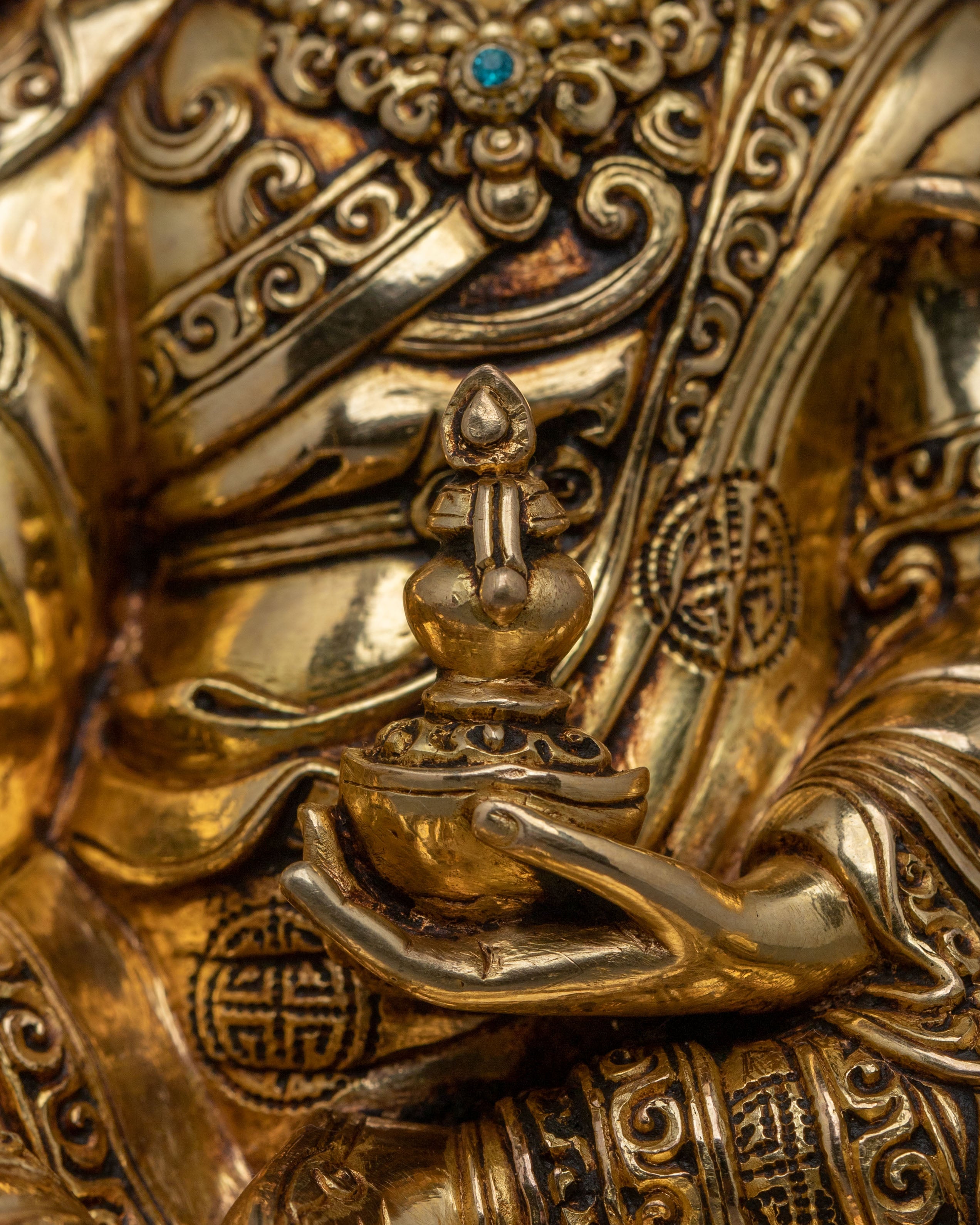 Buddhist Teacher Guru Rinpoche Statue | Founder of Tibetan Buddhism