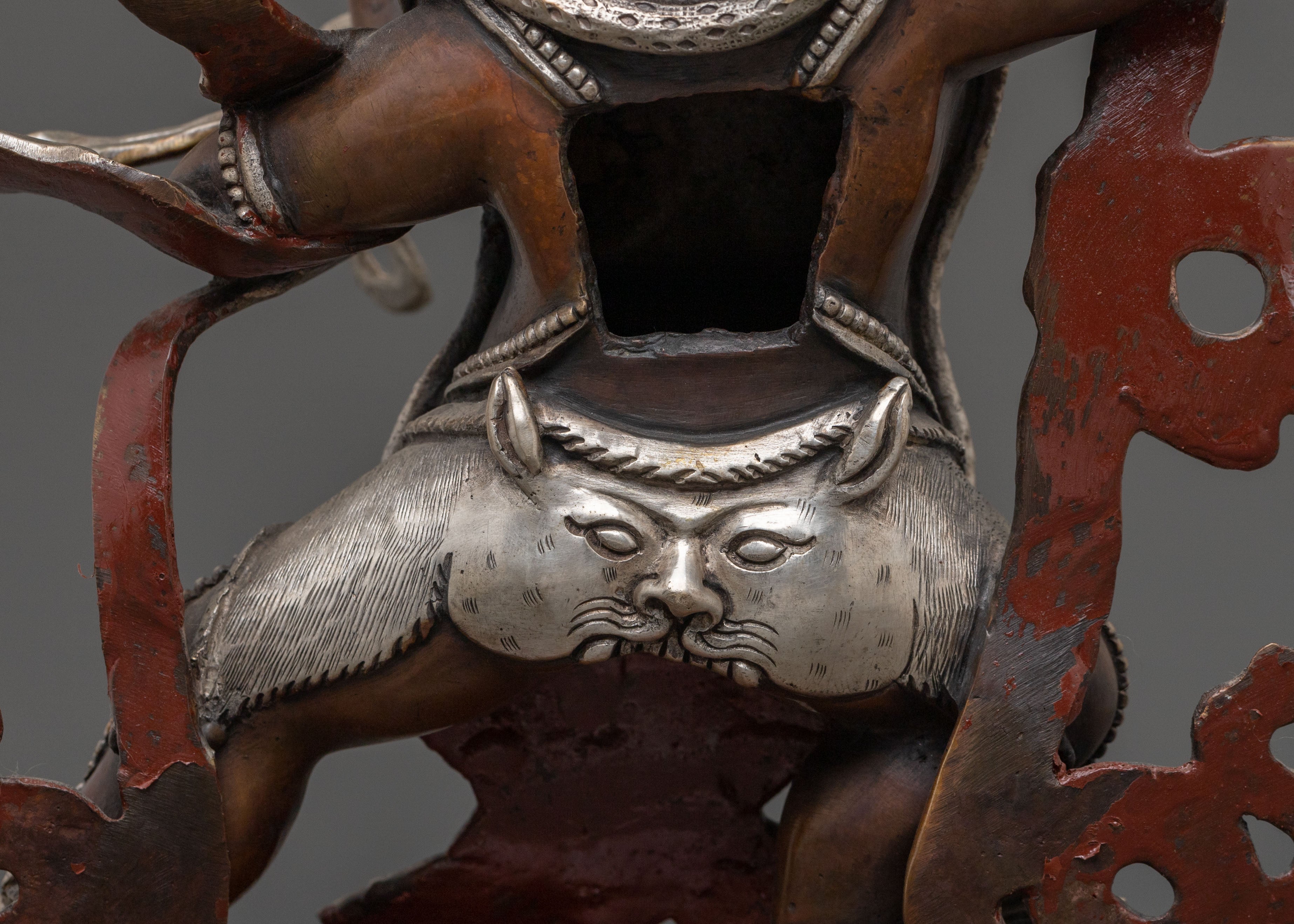 Vajrapani Divine Sculpture for Altar | Wrathful Protector Deity