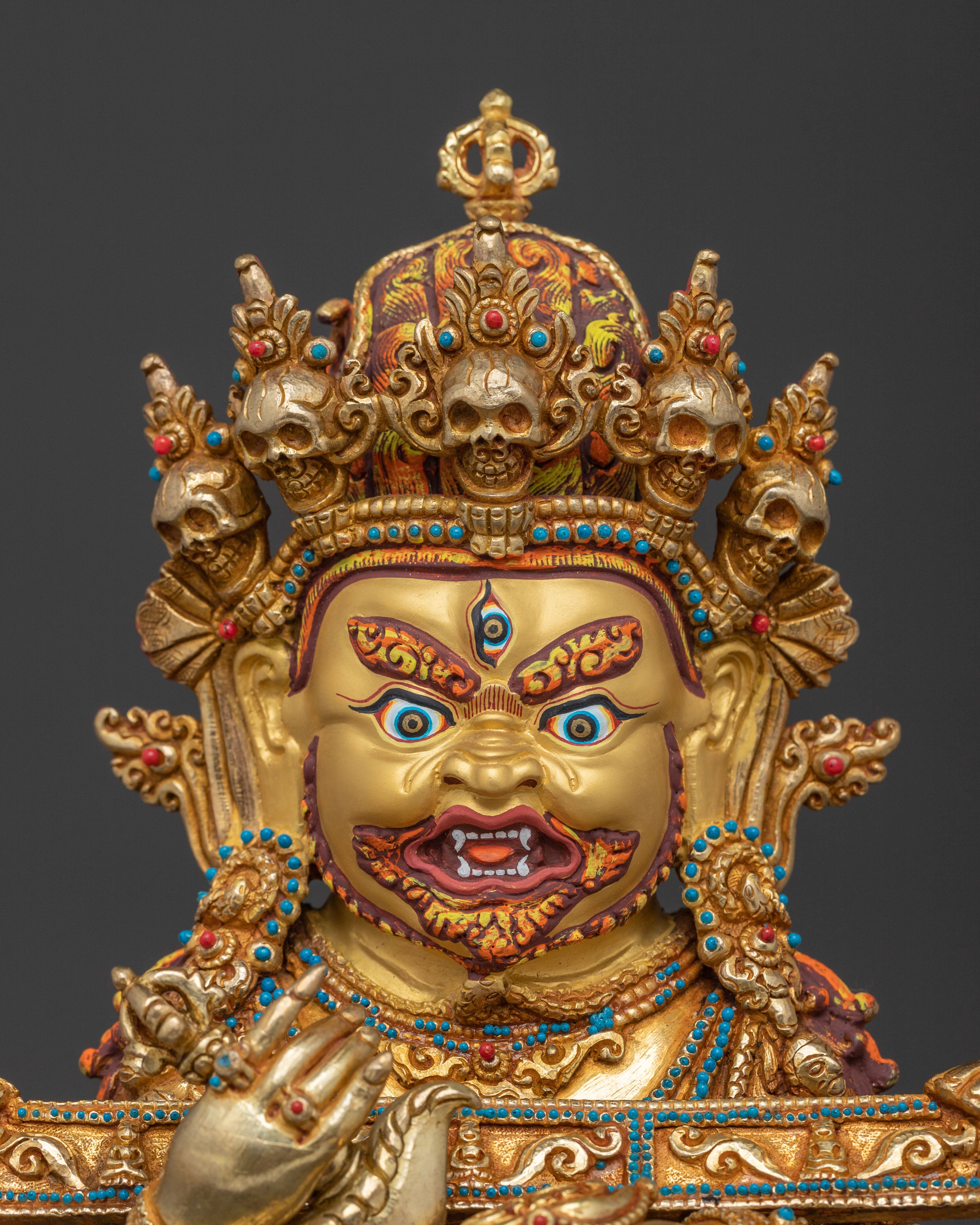 Shakya Mahakala Traditional Figurine | Tibetan Dharma Protector Deity