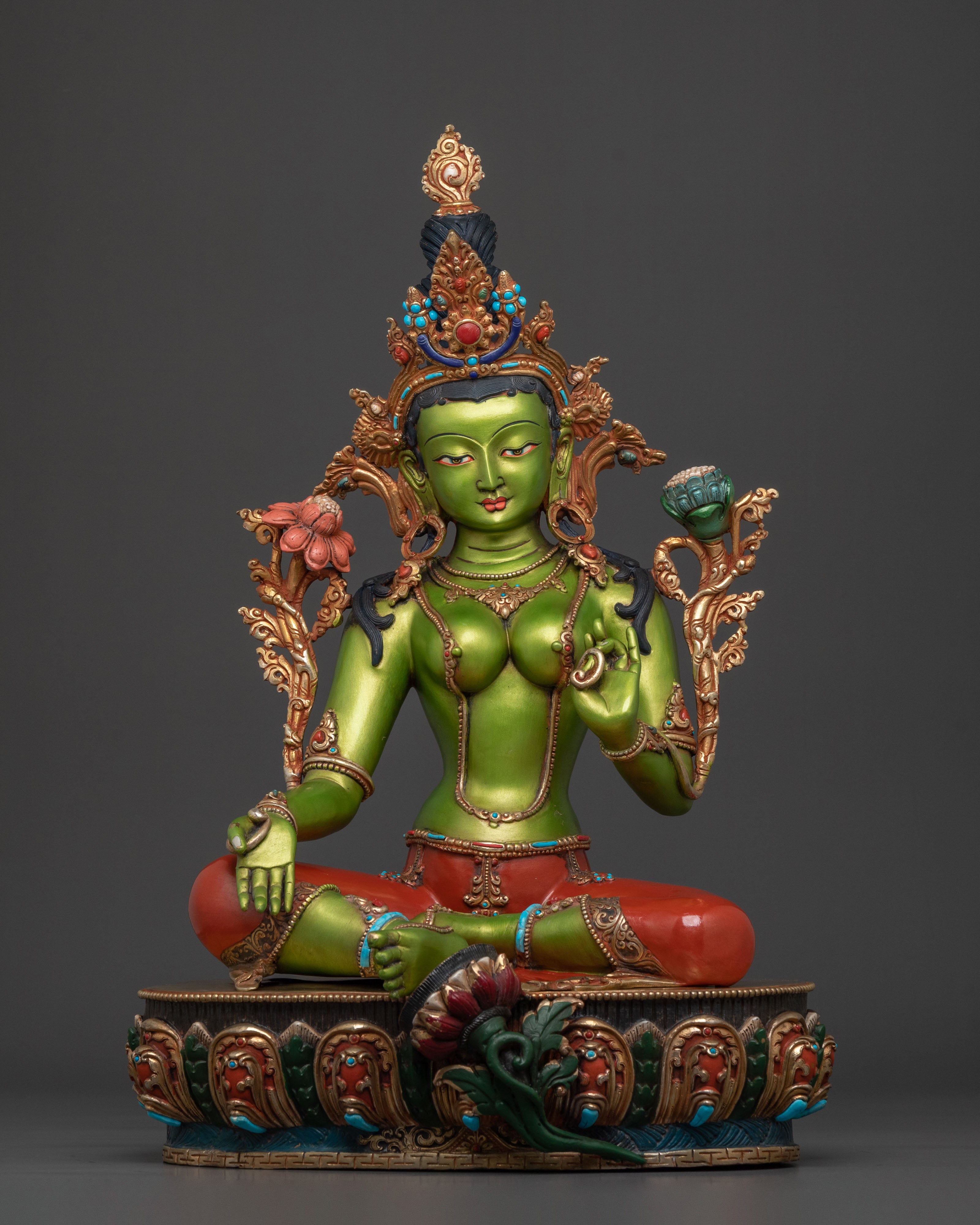 Green Tara Statue