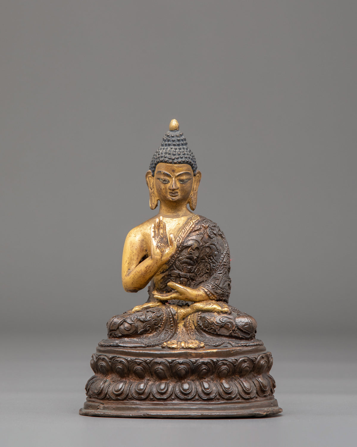 Amogasiddhi Oxidized Statue | Symbol of Fearlessness