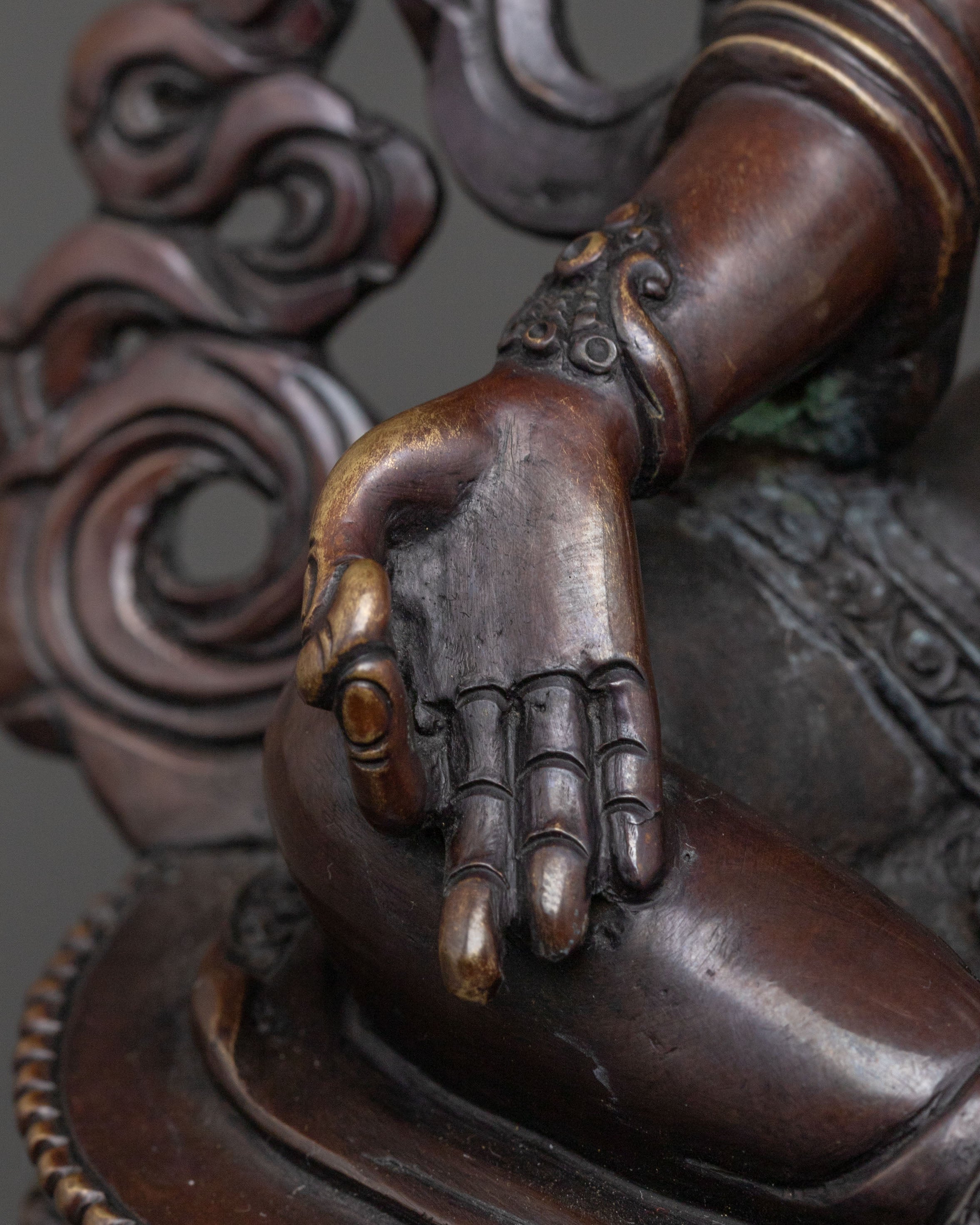 Green Tara Statue | Handcrafted Oxidized Copper Art