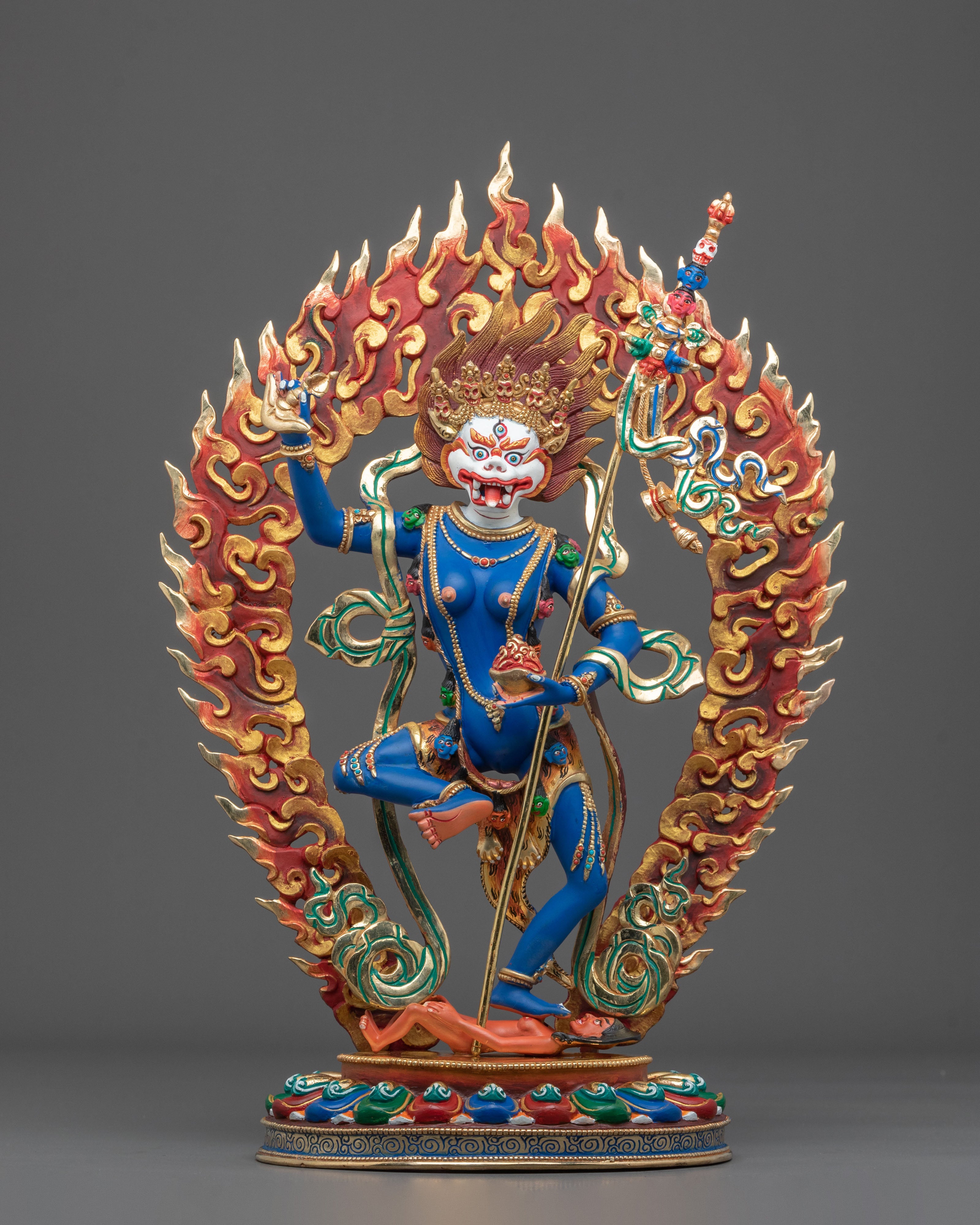 Sacred Protector Shima Mukha Statue | Sacred Protector of Vajrayana Buddhism