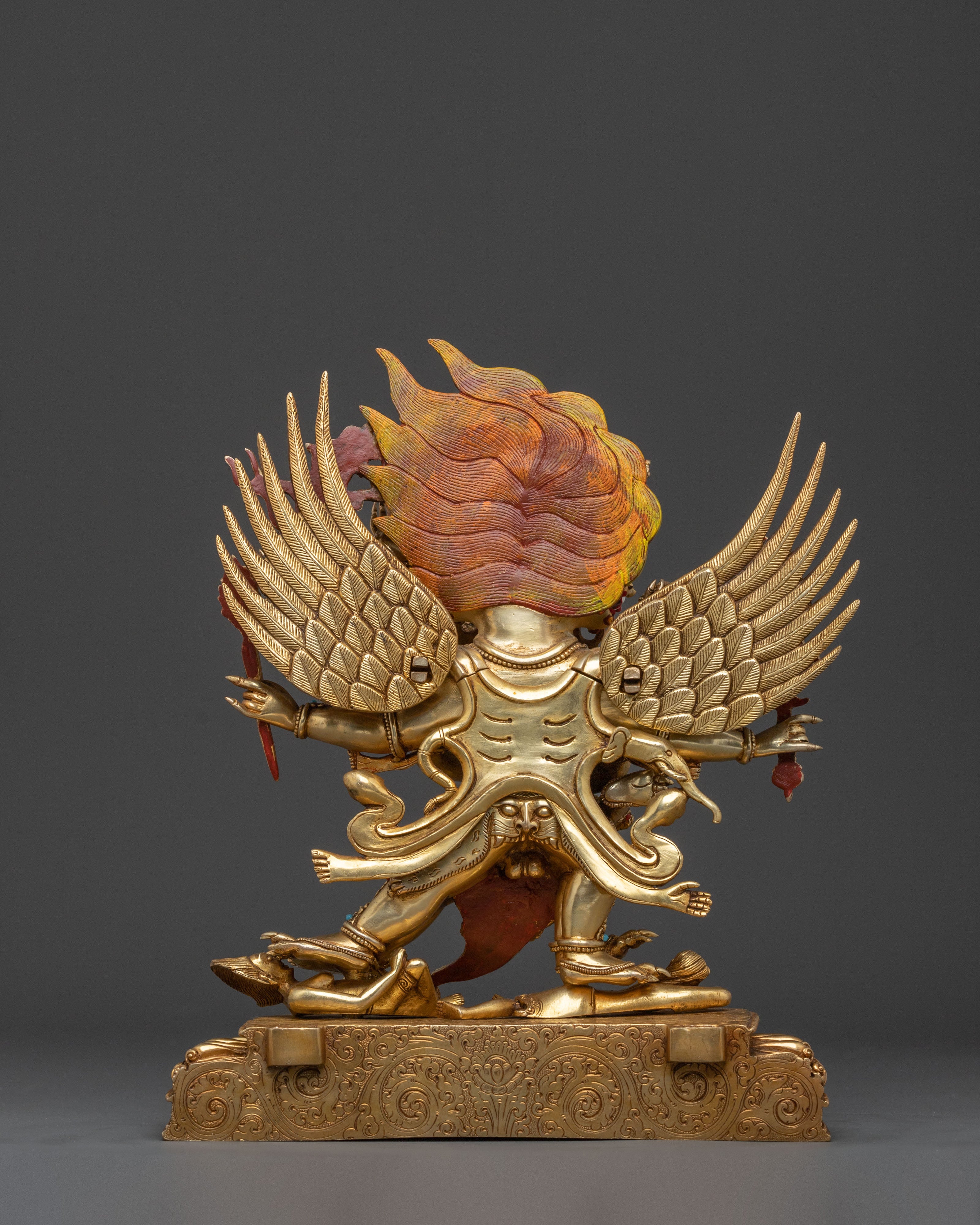 Hevajra Statue: 24k Gold Gilded Buddhist Deity