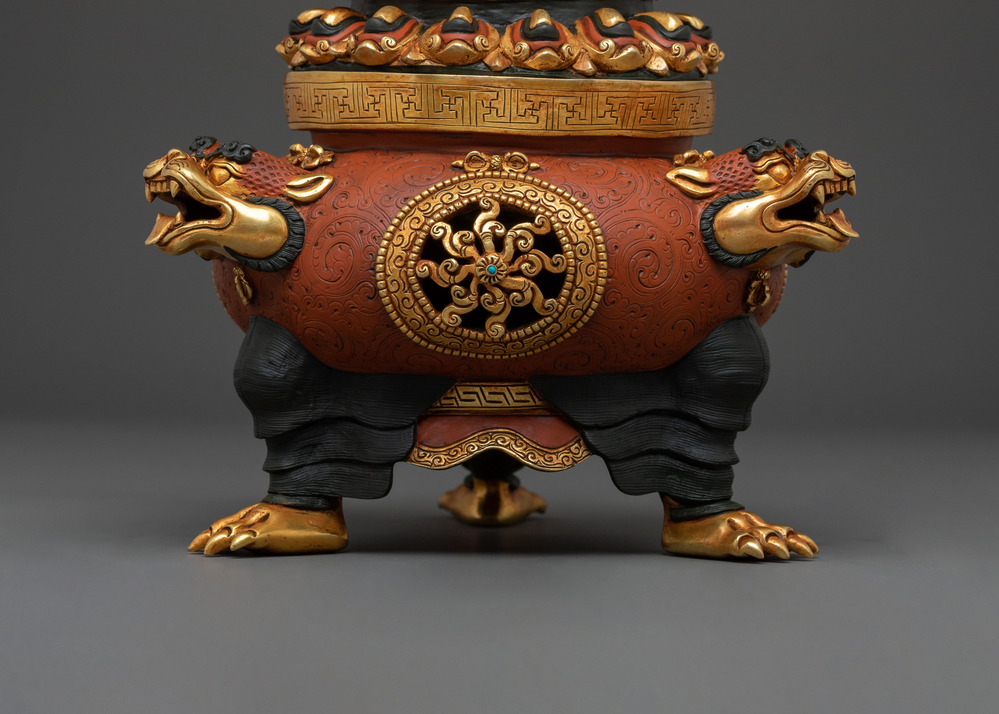 Vajradaka Traditional Sculpture – Exquisite Gilded Copper