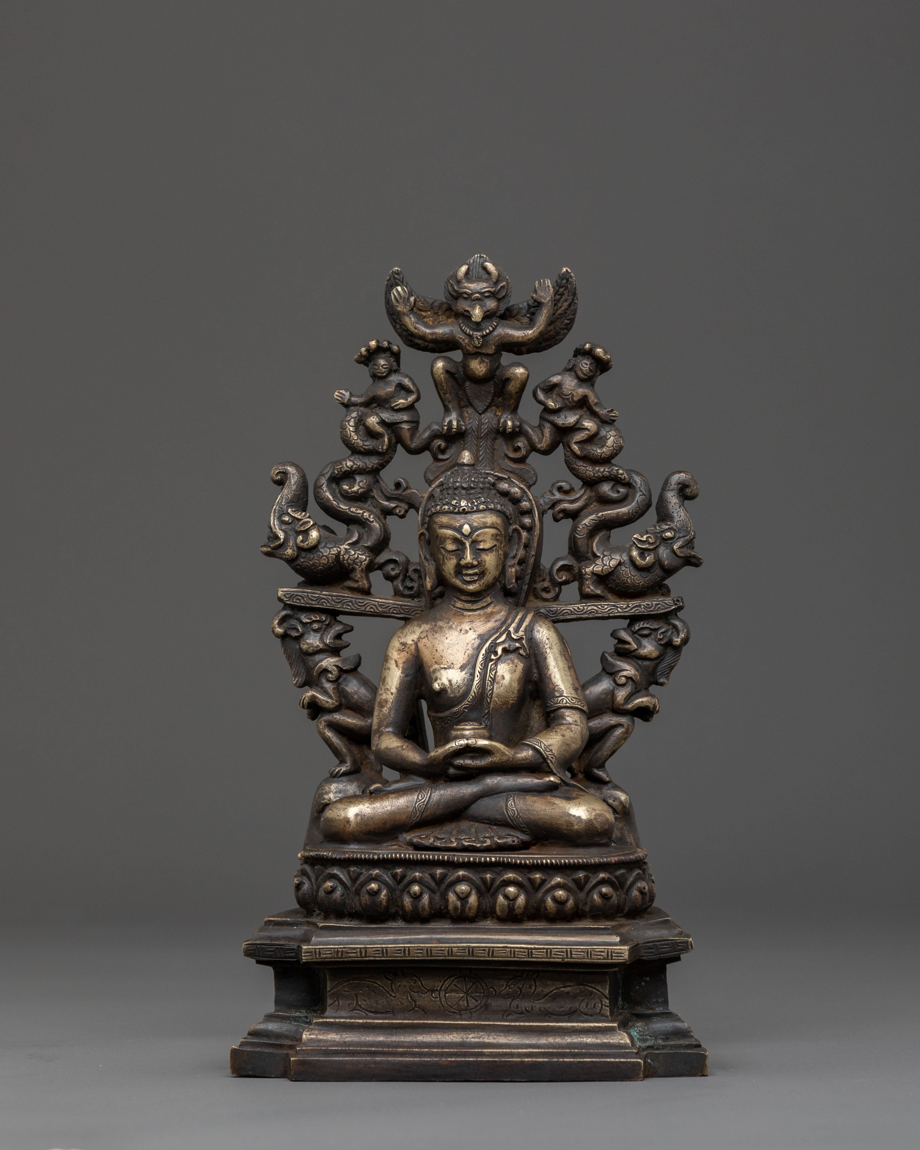 Amitabha Buddha Bronze Meditation Statue