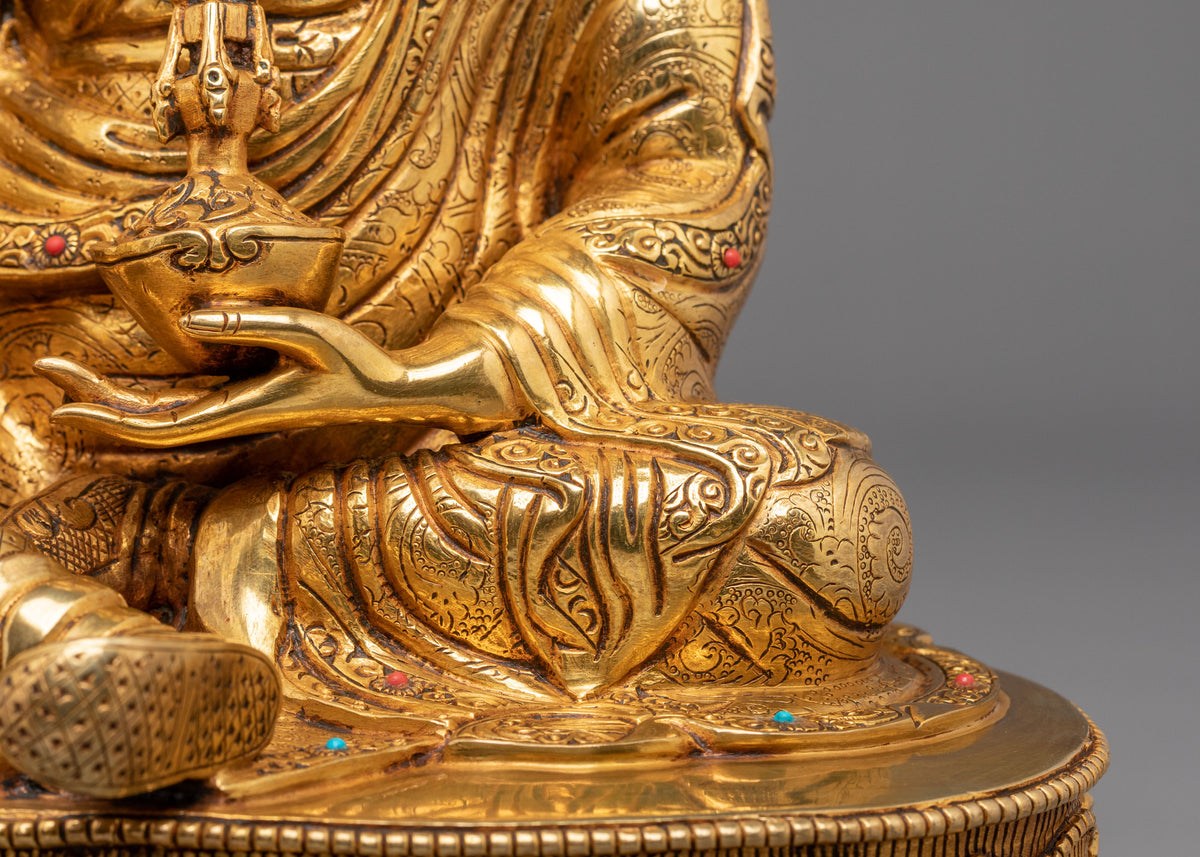 Guru Rinpoche Statue | Tibetan Buddhist Sculpture of Wisdom