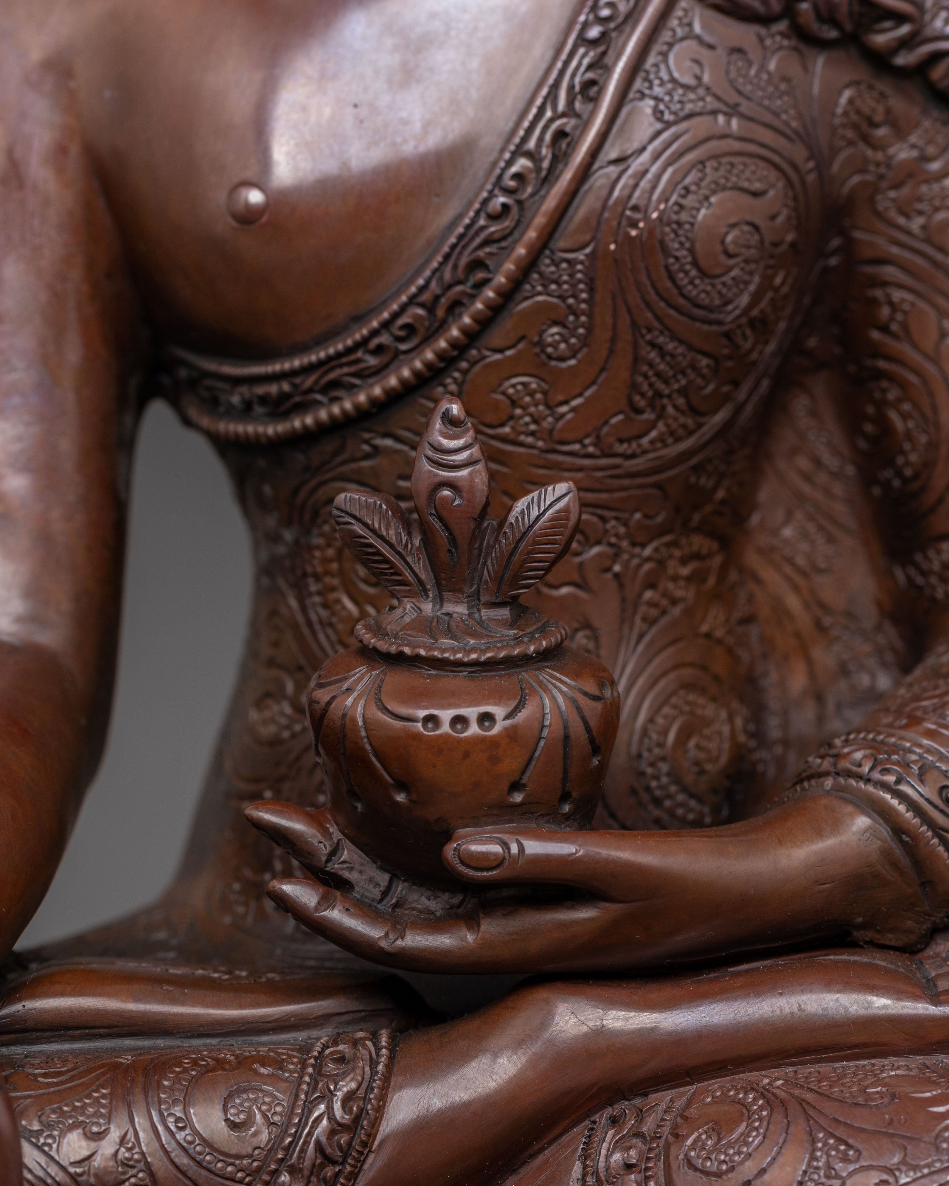 Medicine Buddha Handcrafted Statue for Healing