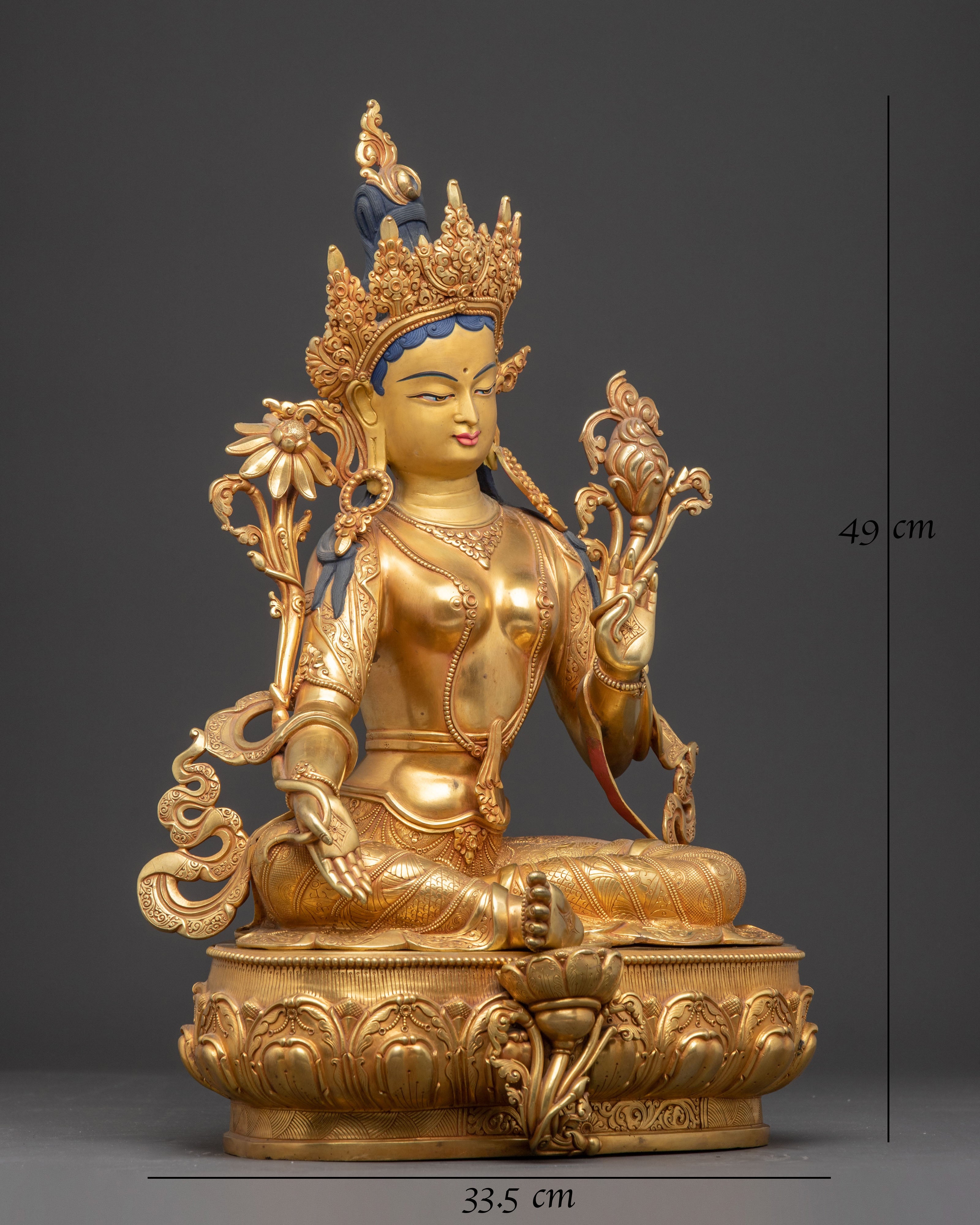 Divine Radiant Shyama Tara Statue | Mother of All Buddhas