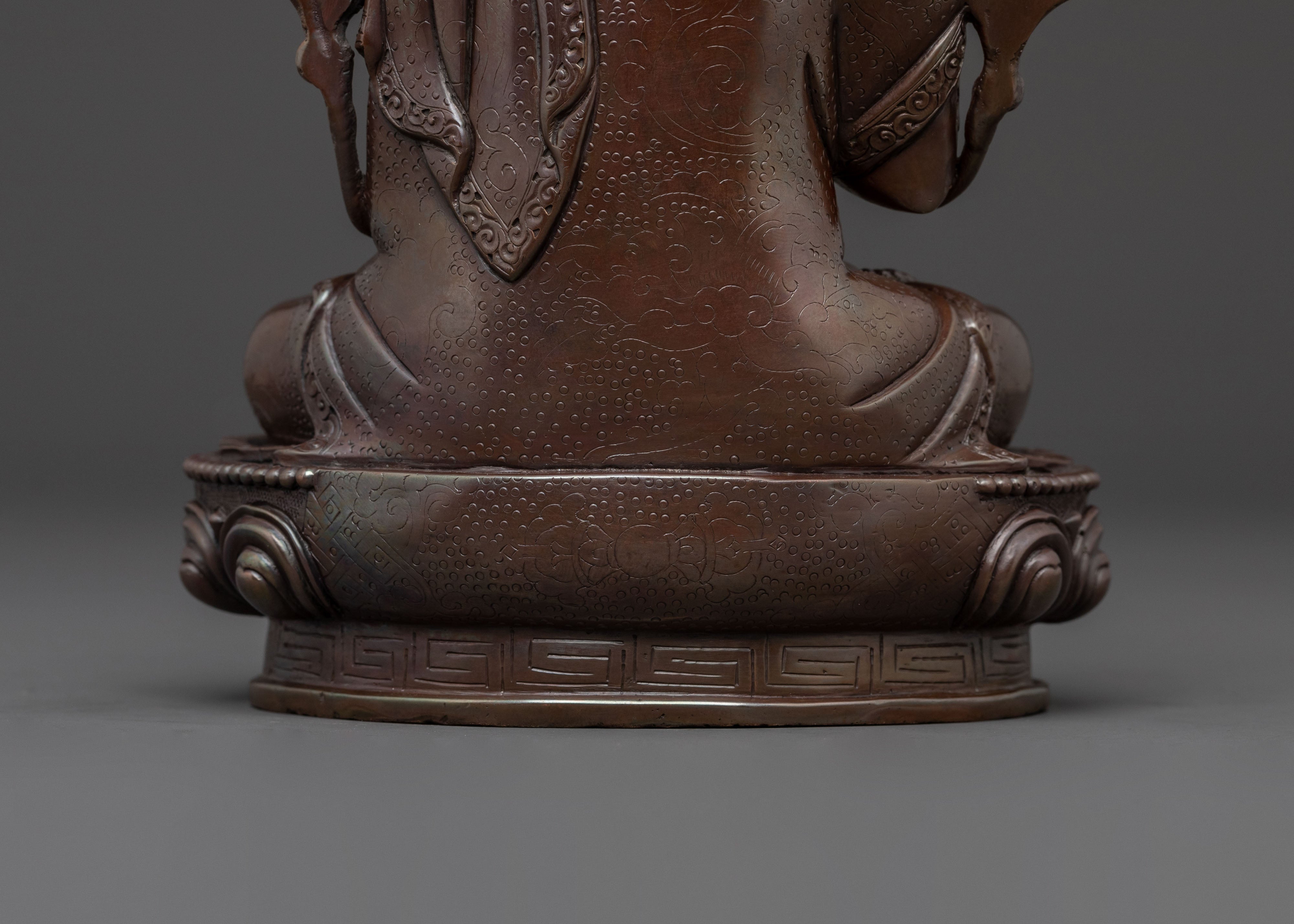 Tsongkhapa Oxidized Copper Statue | Wisdom Figure