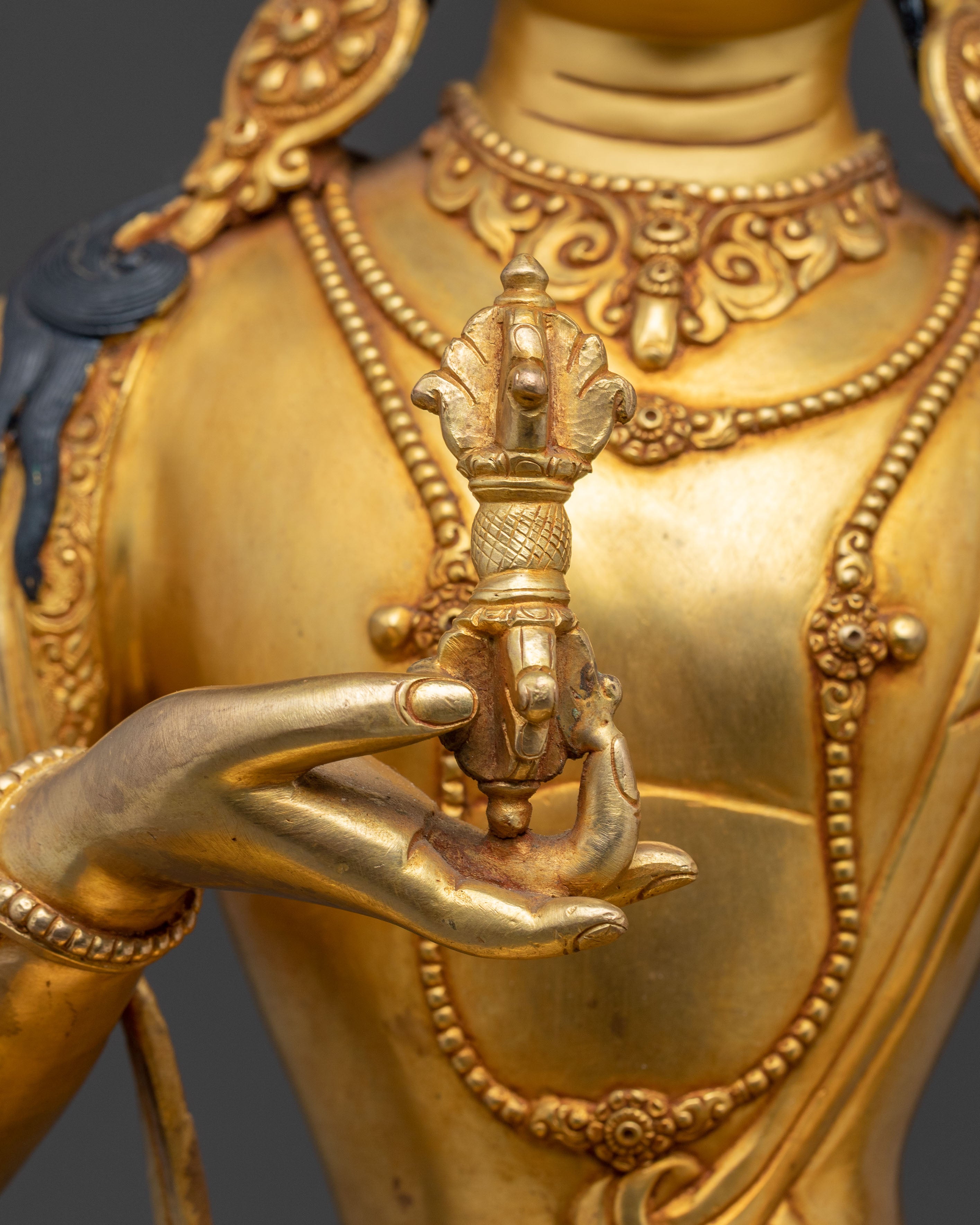 Vajrasattva Statue: Purification Deity | Himalayan Golden Sculpture