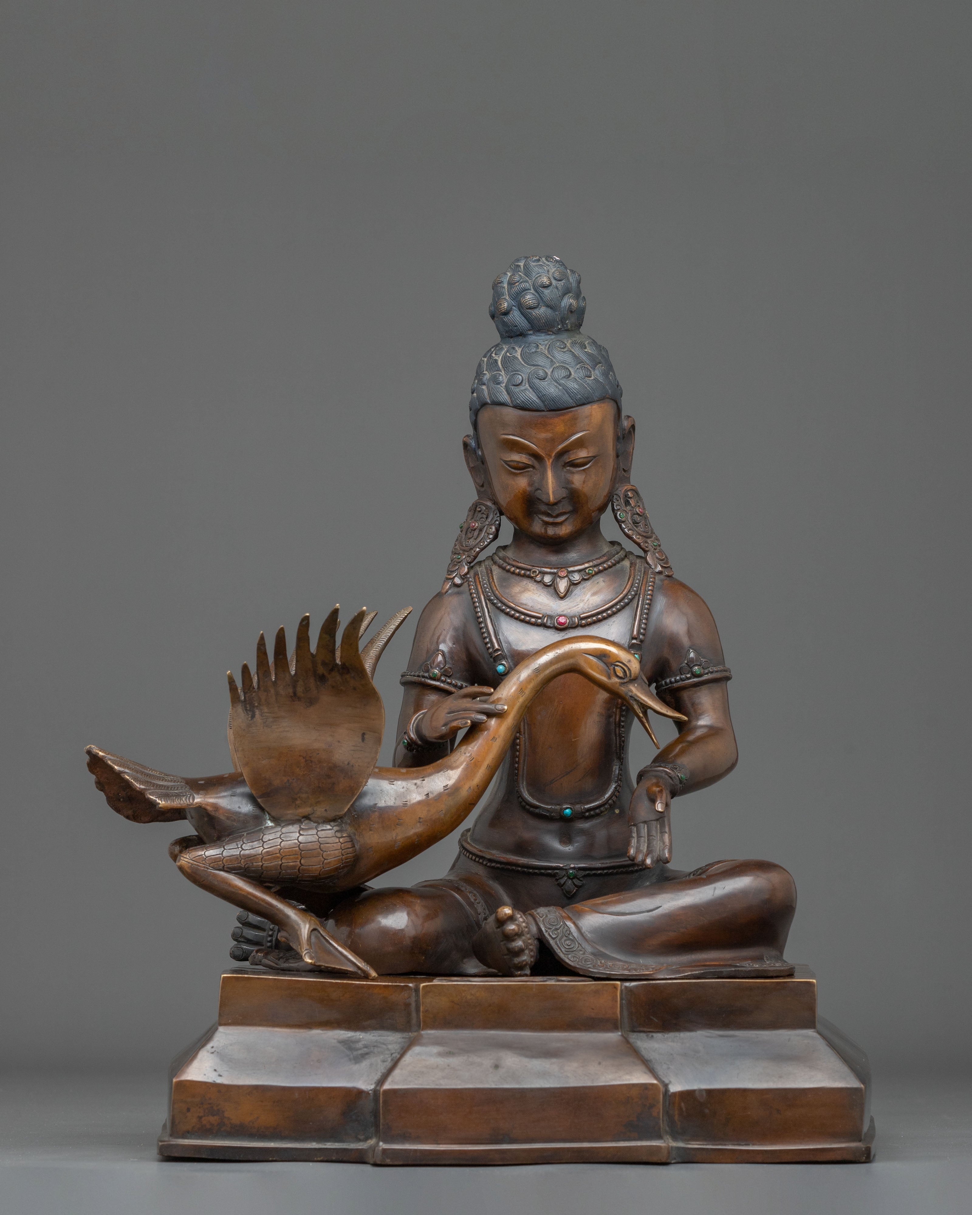 Buddhist Siddhartha Gautama Statue | Oxidized Copper Statue