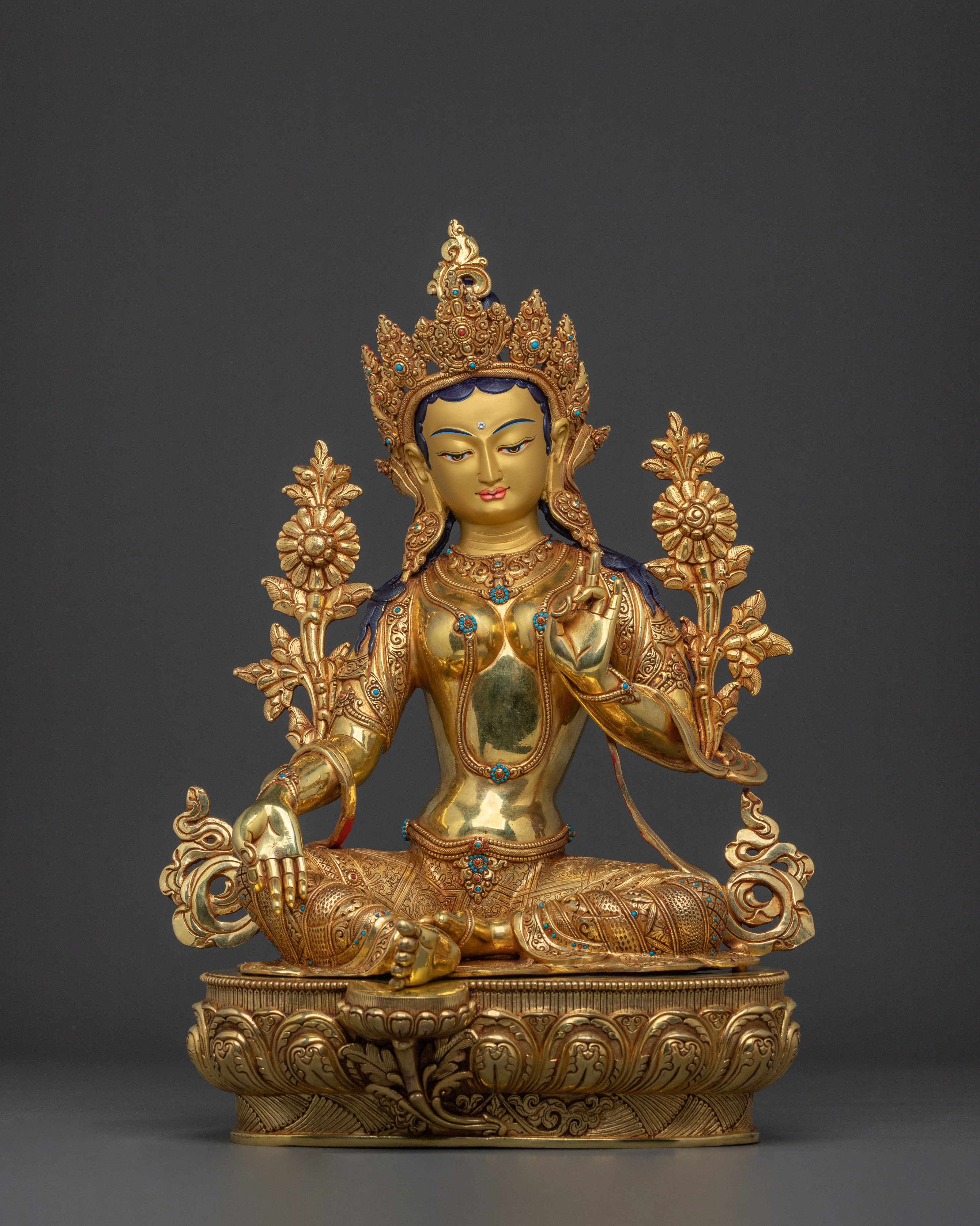 Green Tara Statue