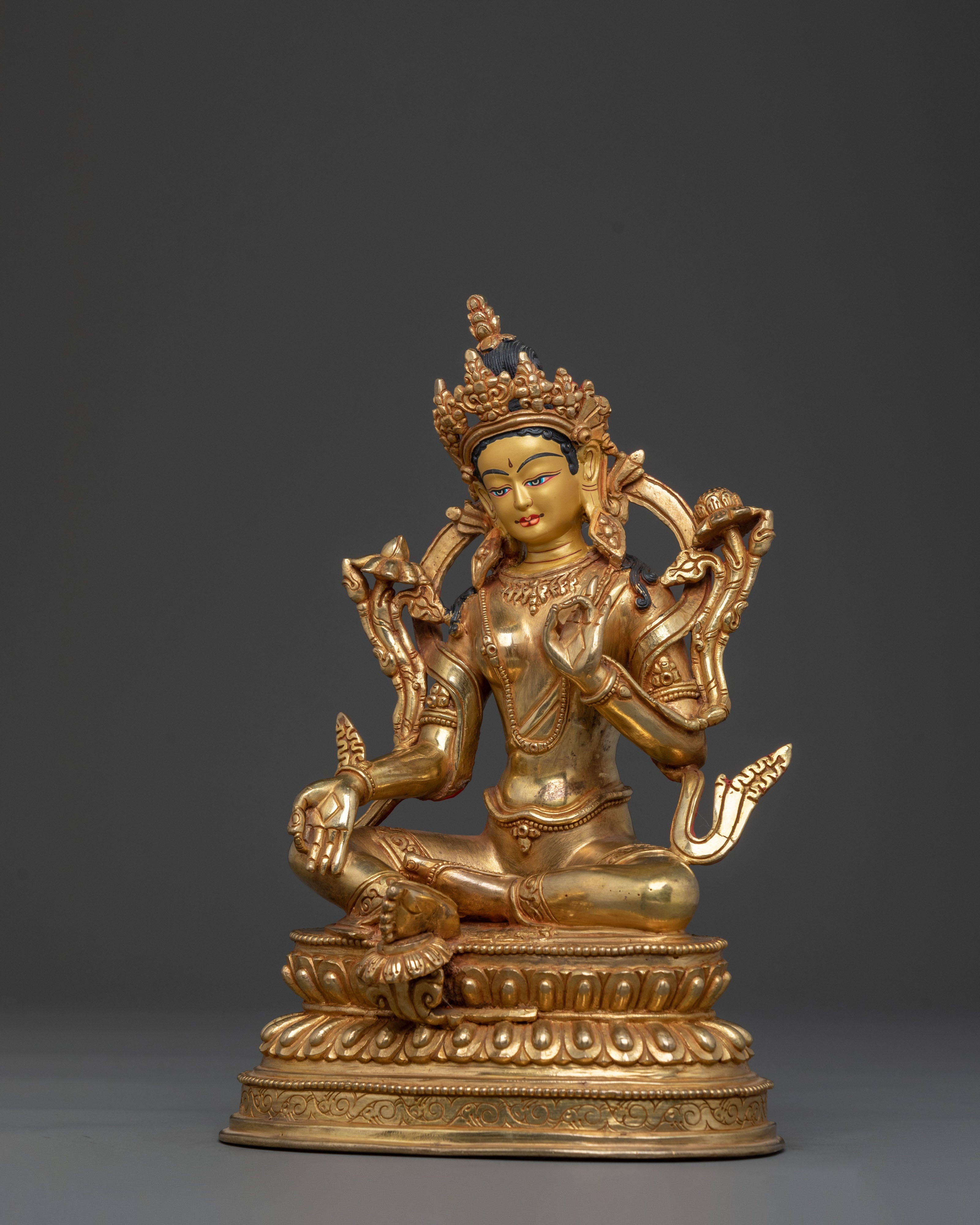 The Compassionate Protector Green Tara Statue