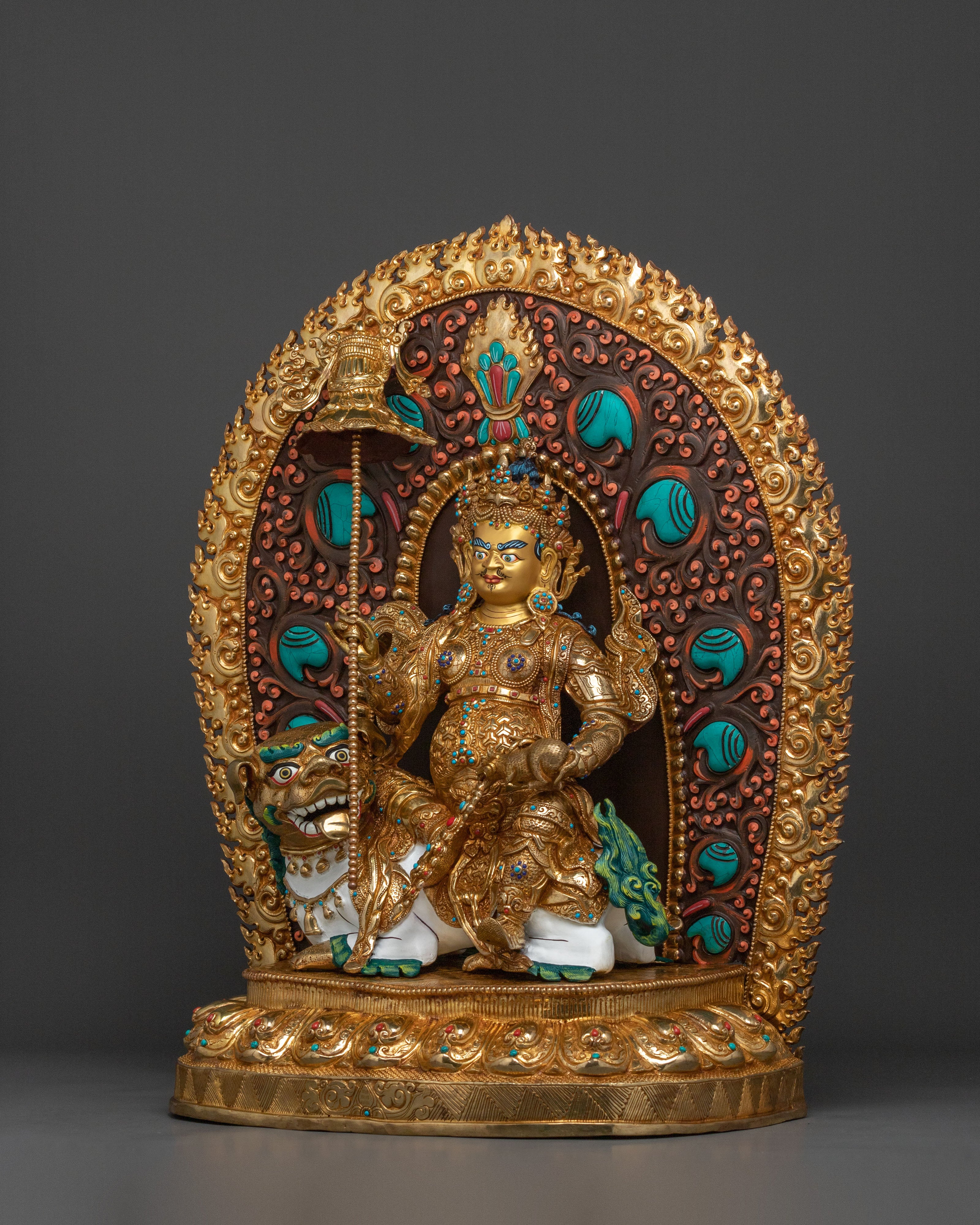 Buddhist Wealth Deity Namtoshe Statue | Traditional Himalayan Figurine