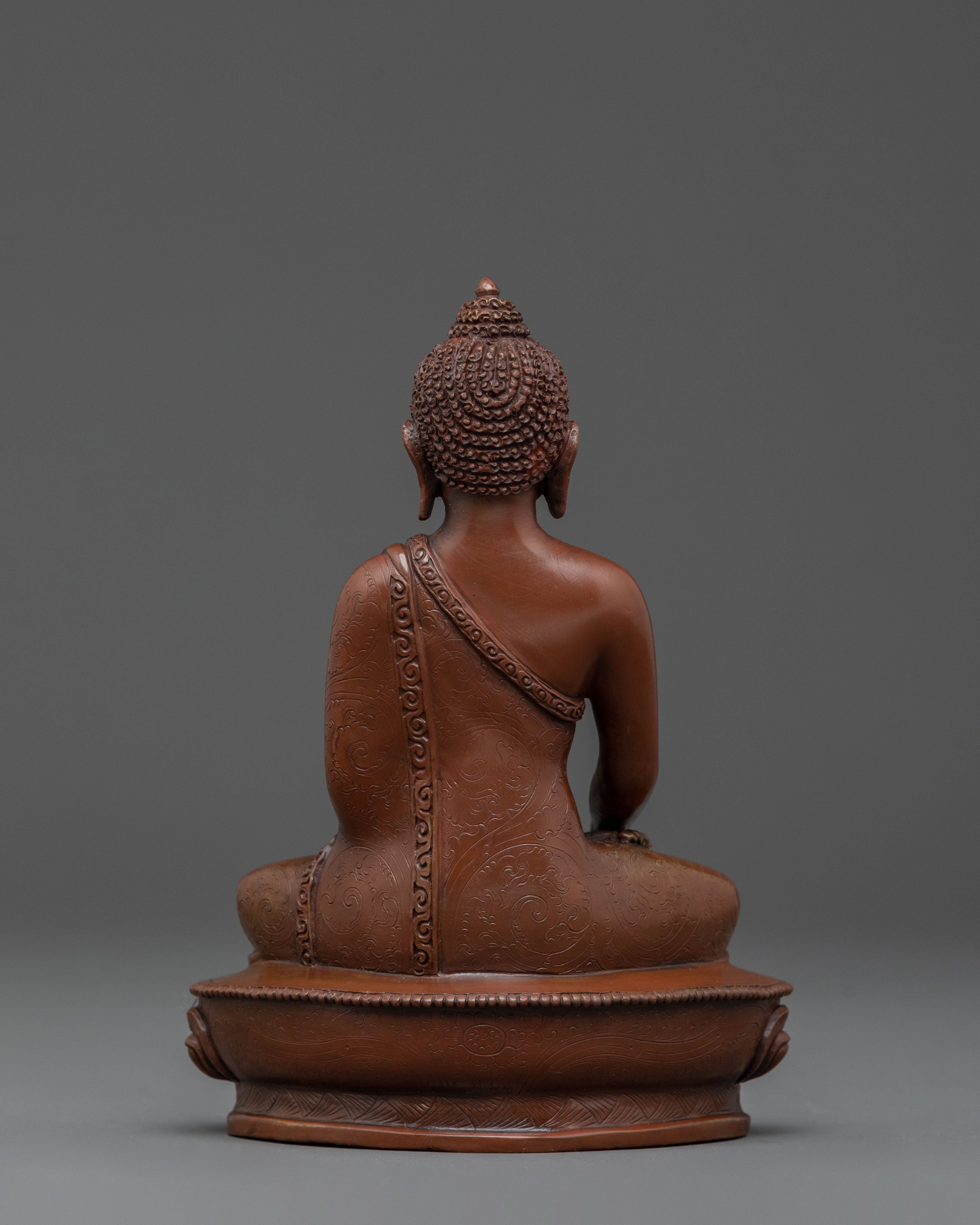Shakyamuni Buddha Statue | Oxidized Copper Serenity