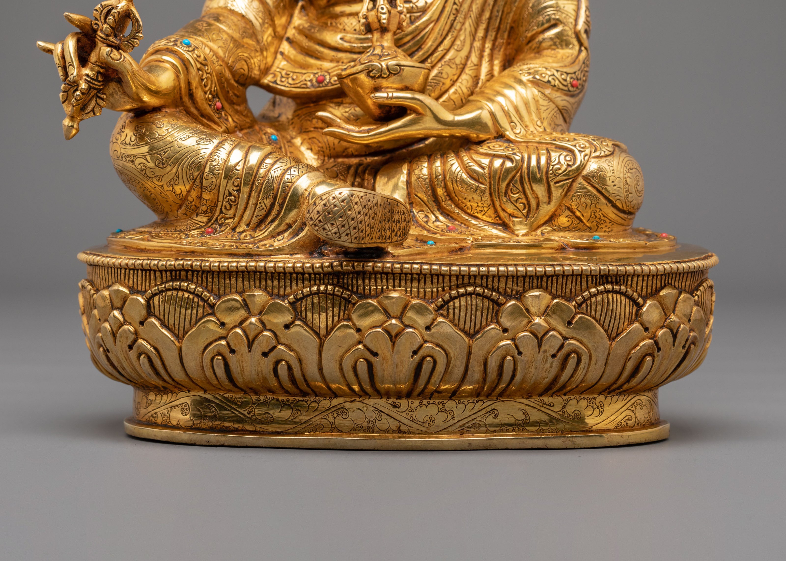 Guru Rinpoche Statue | Tibetan Buddhist Sculpture of Wisdom