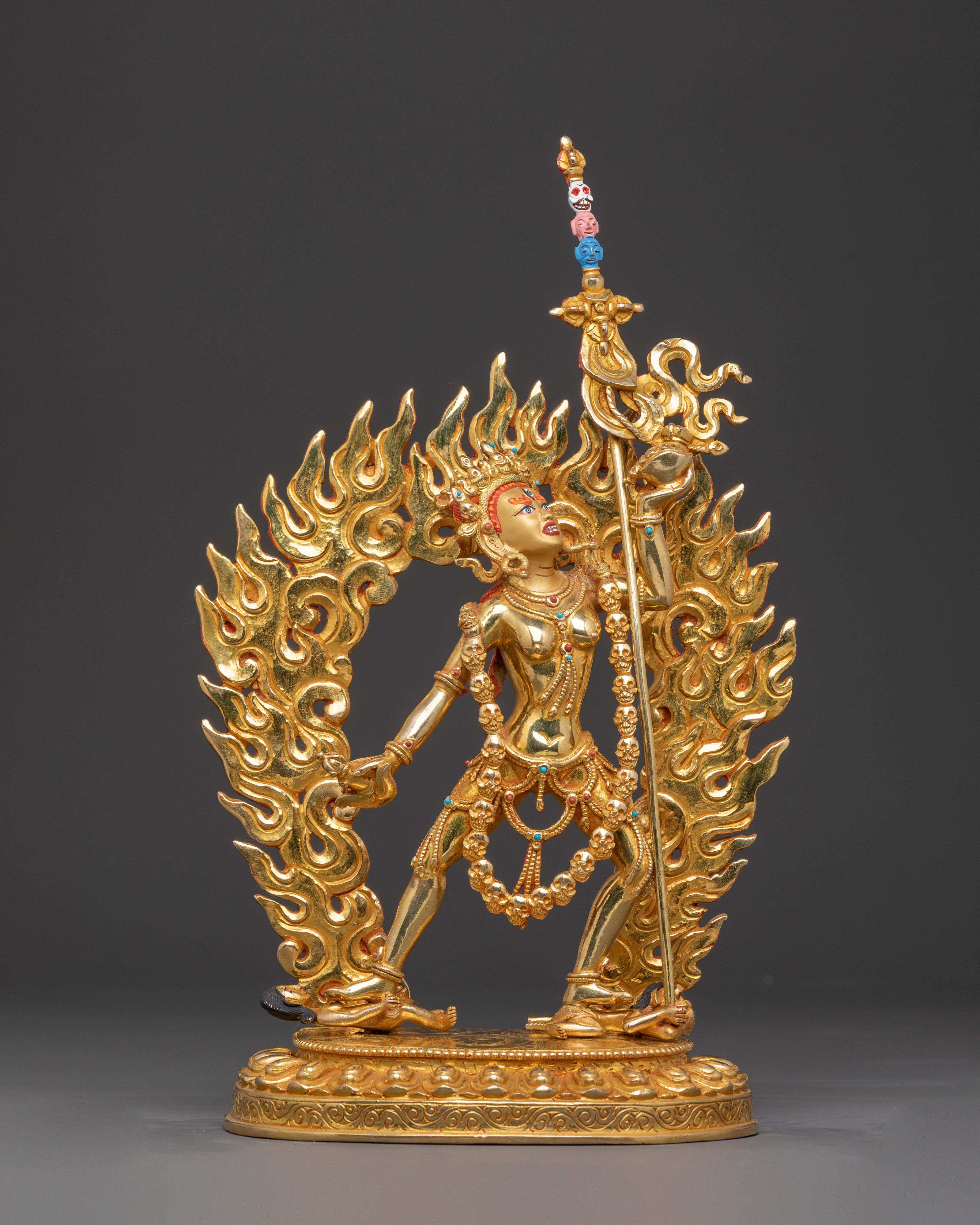 Vajrayogini Tantric Statue | Handcrafted 24K Gold Gilded Statue