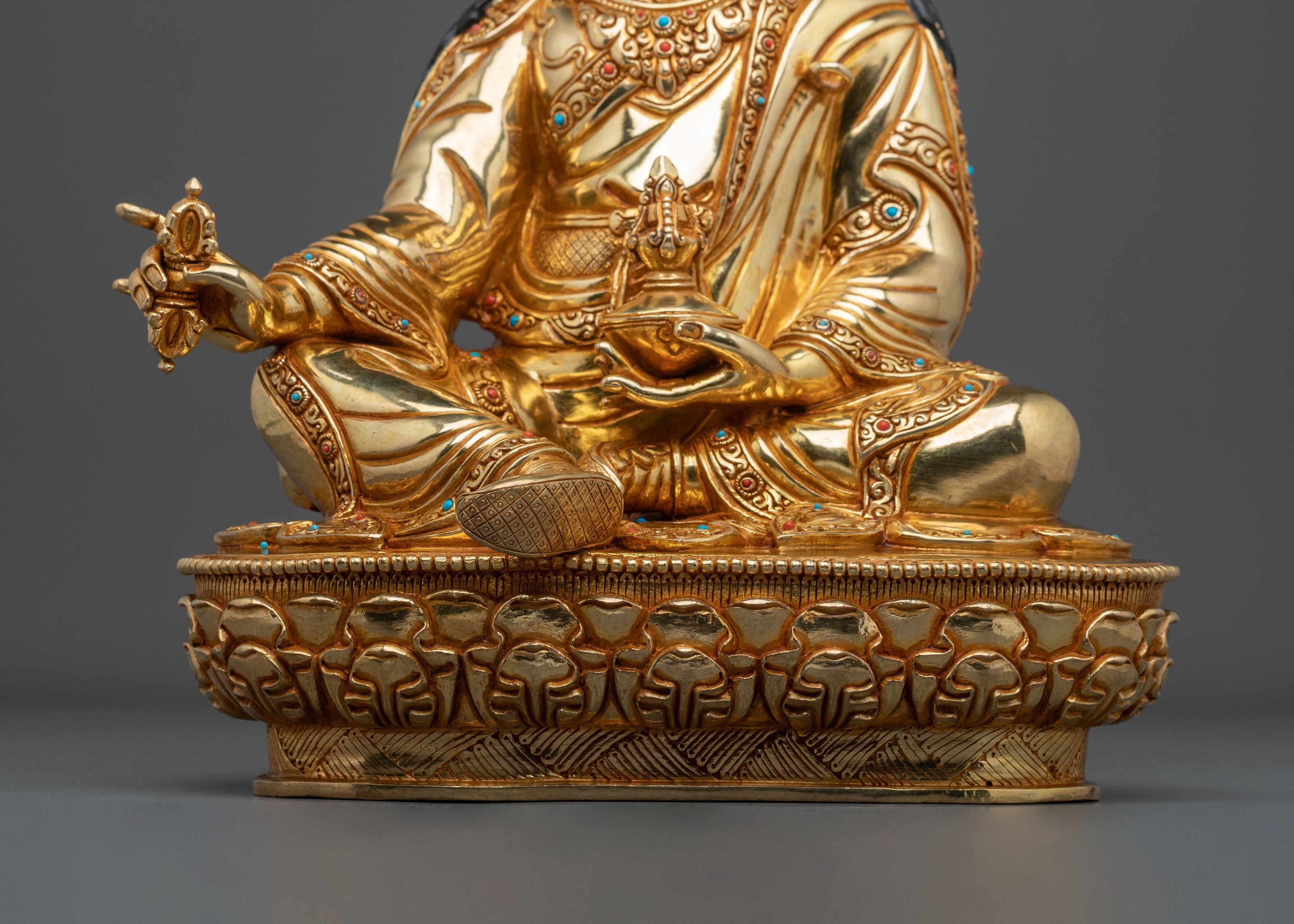 Padmasambhava Sculpture | Tibetan Buddhist Guru Figurine