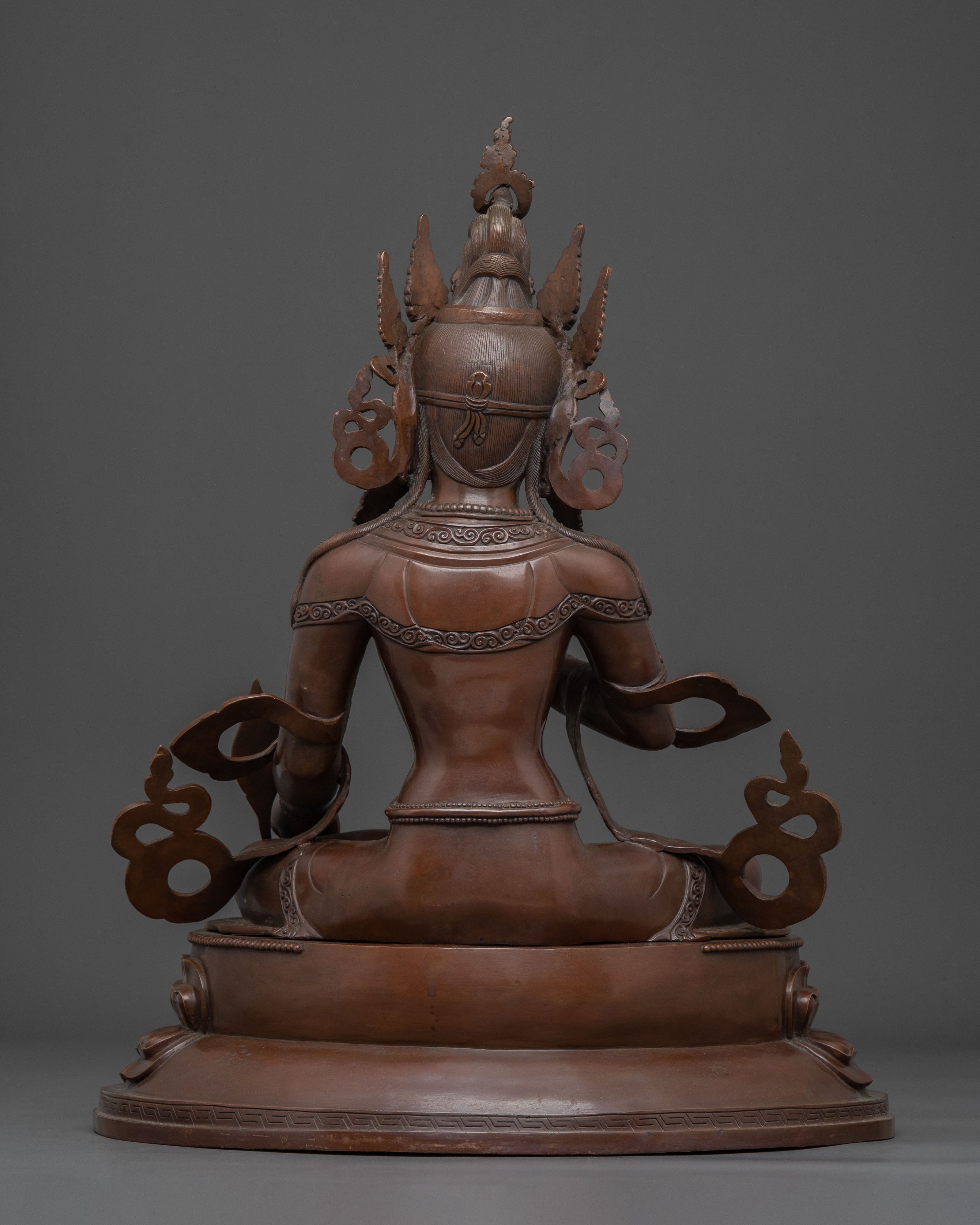 Tibetan Bodhisattva Kshitigarbha Statue | Home Decor